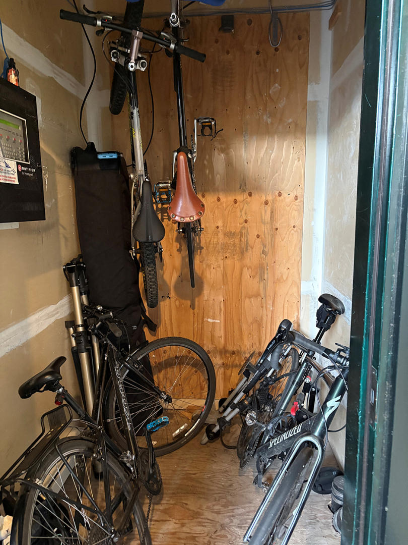 bike storage room