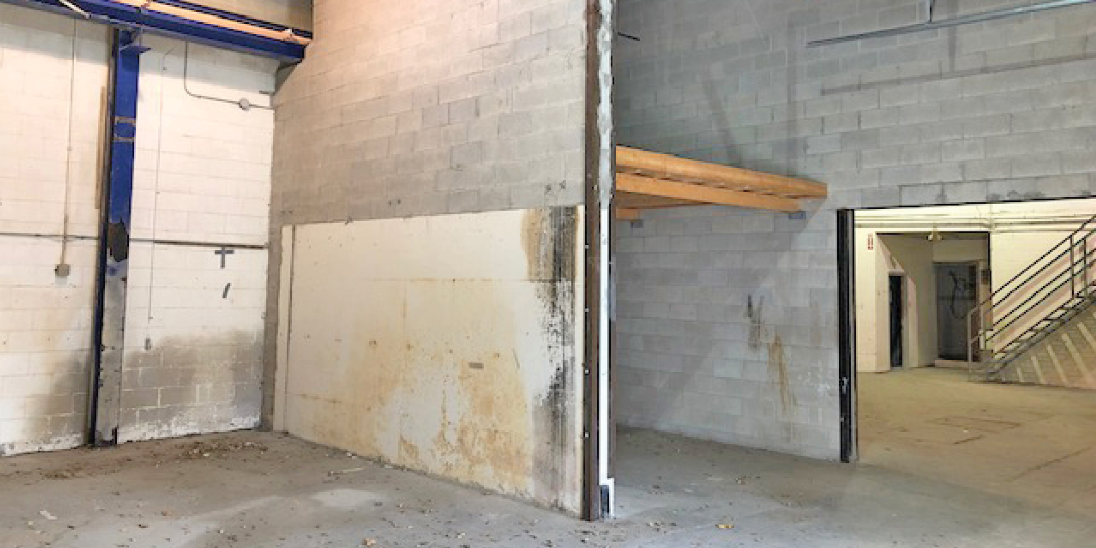 48 Lavender Road interior view of the empty spaces with partition wall