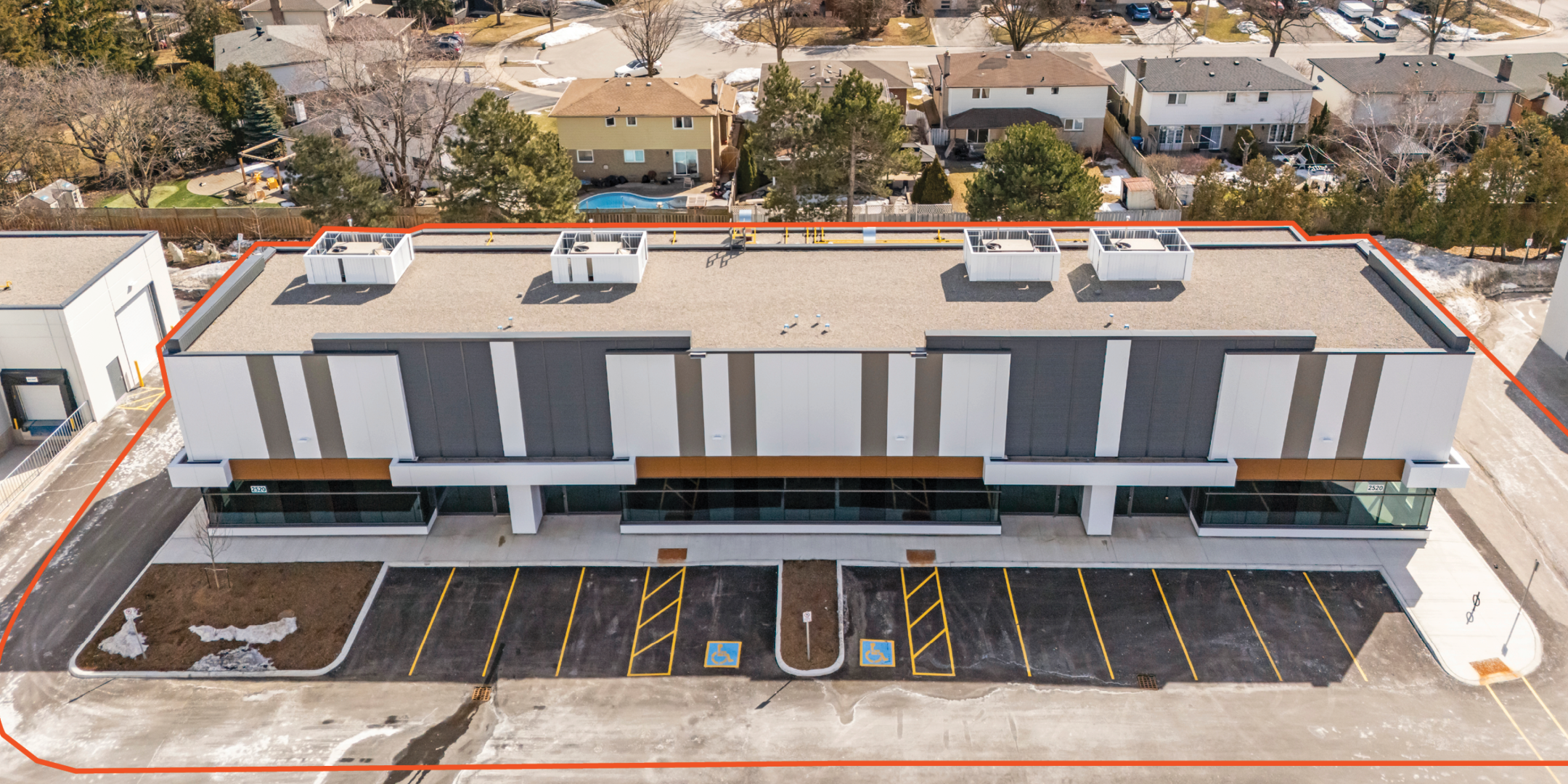 Exterior Building of 2510-2520 Speers Road