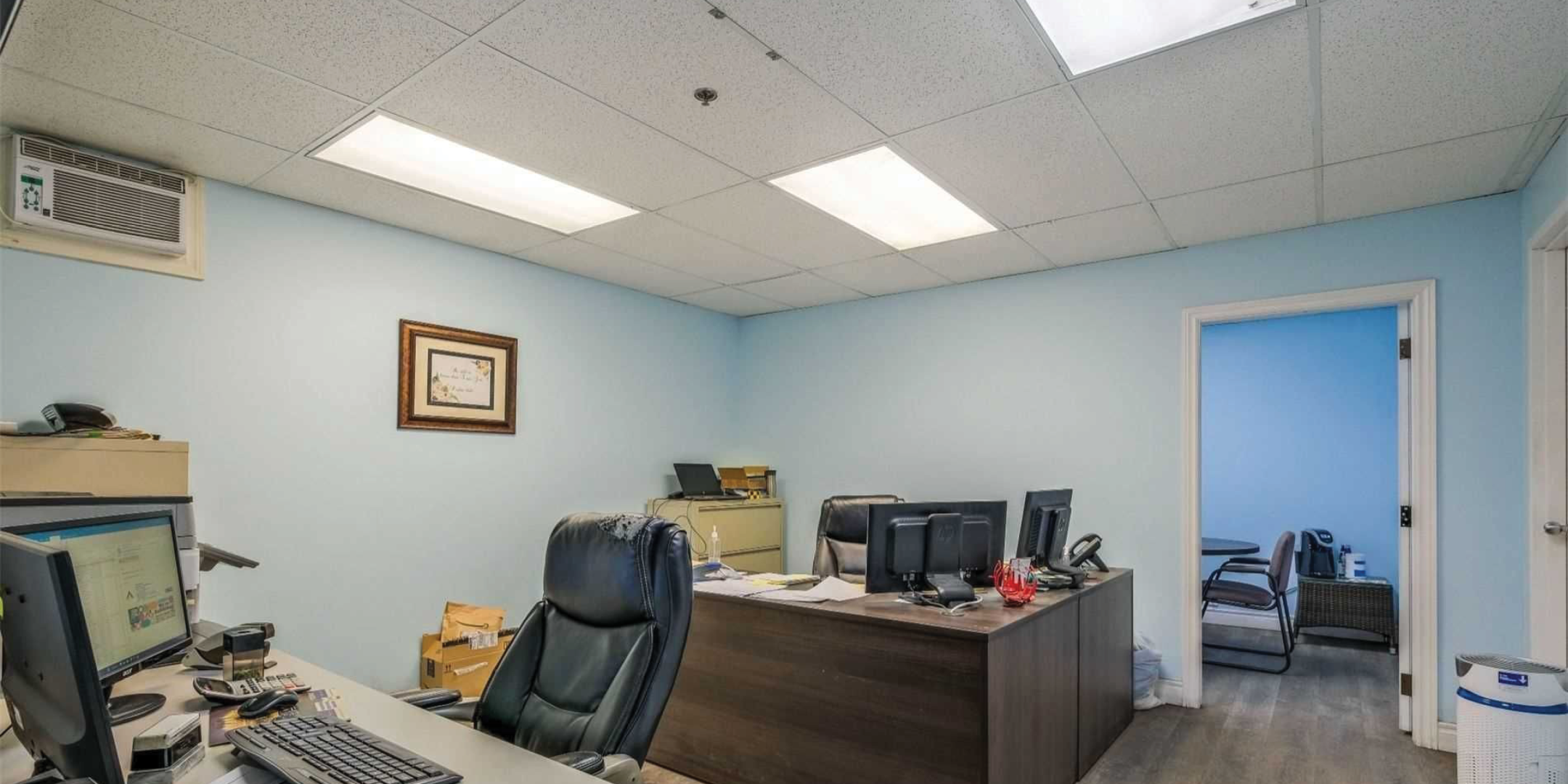 Interior office area of unit 1
