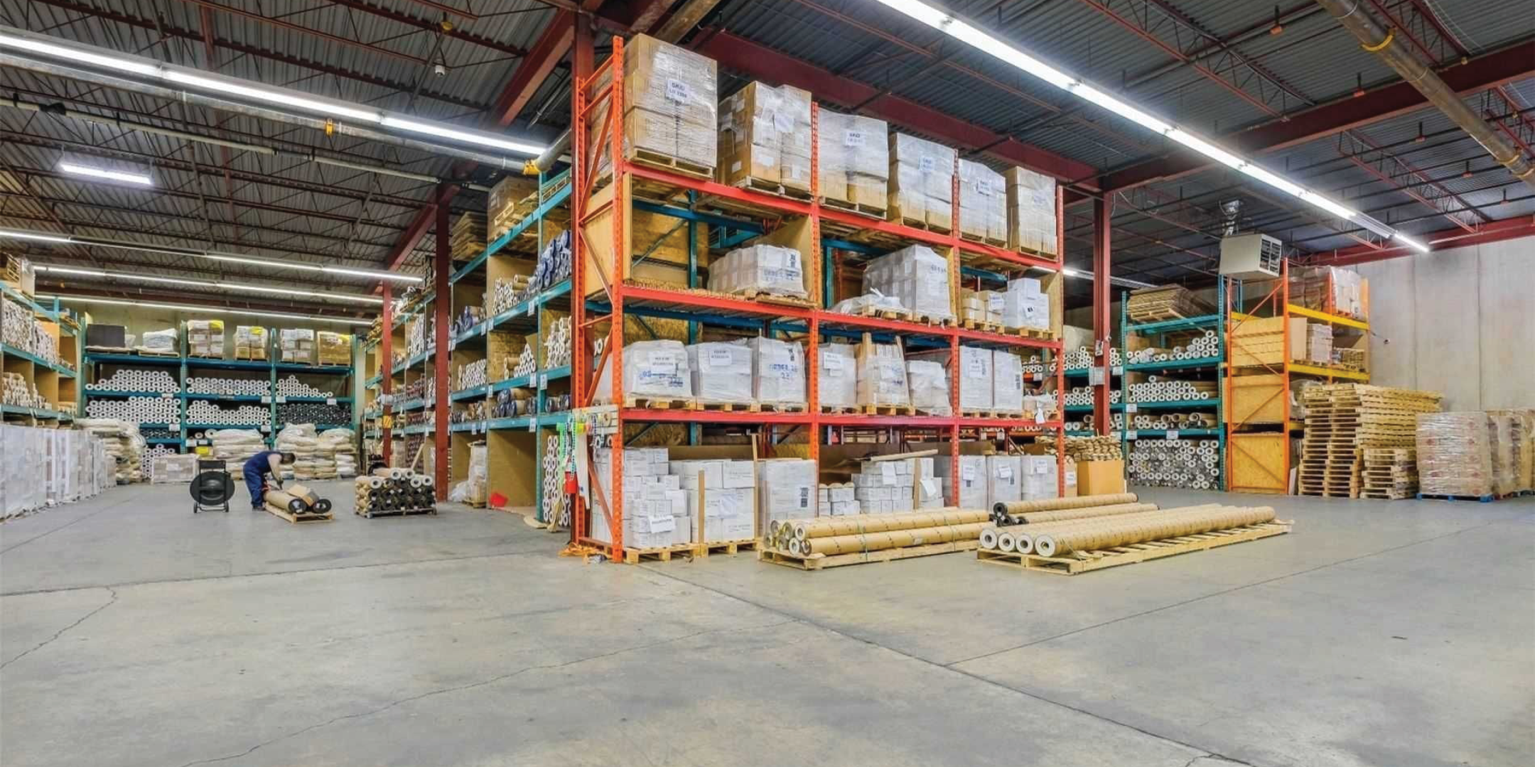 Interior warehouse area of unit 1