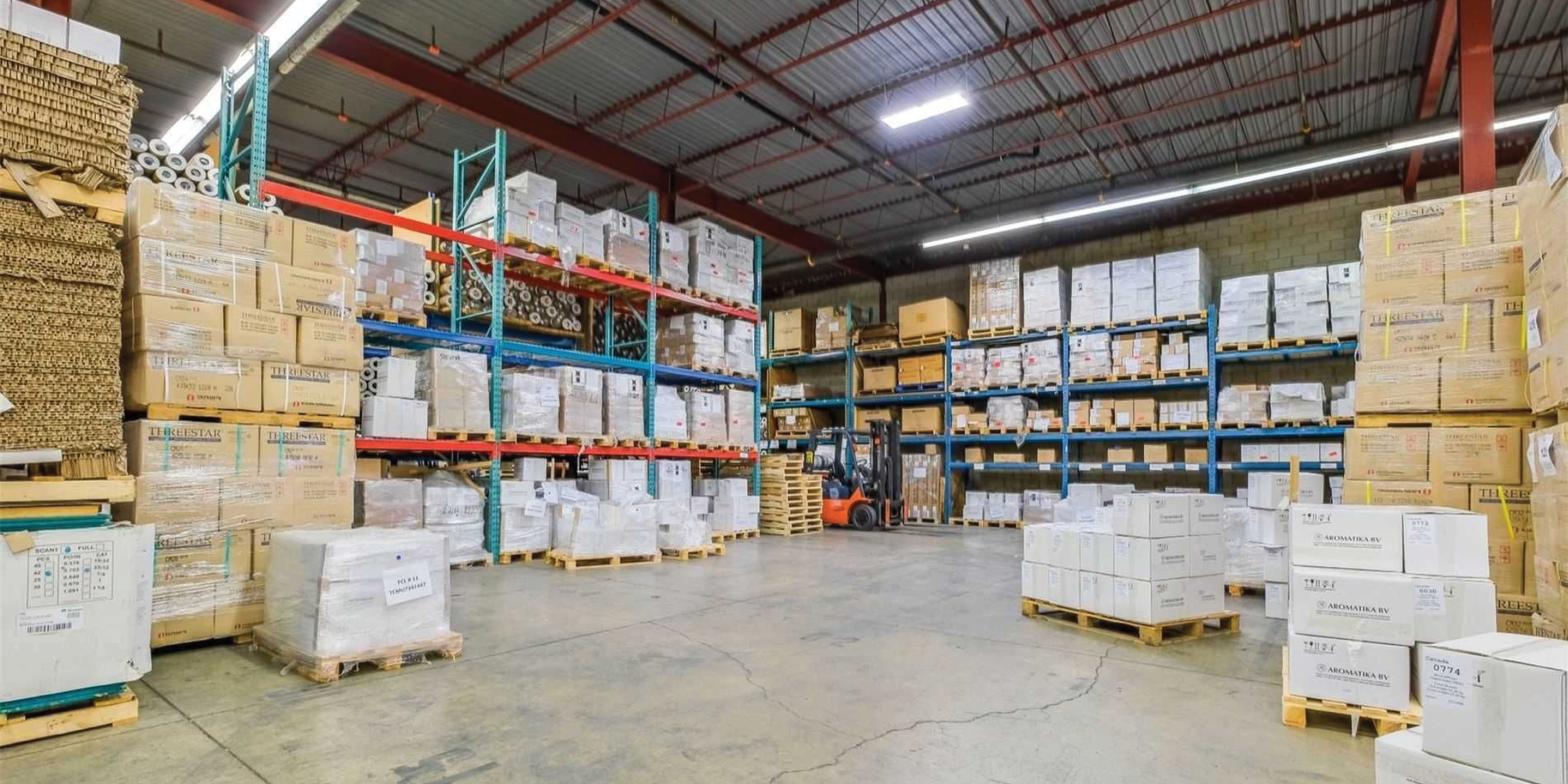 Interior warehouse area of unit 1