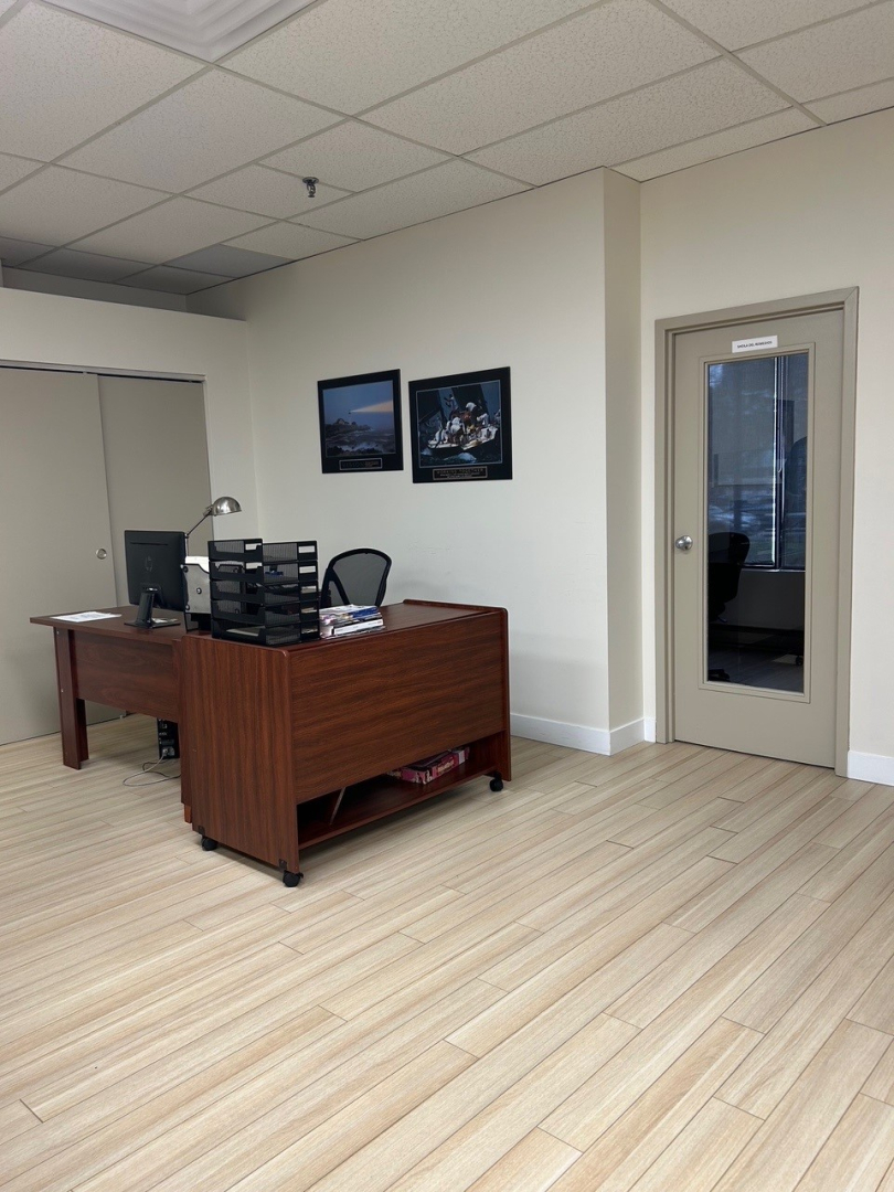 85 Scarsdale Road Interior office with desks and cabinet behind
