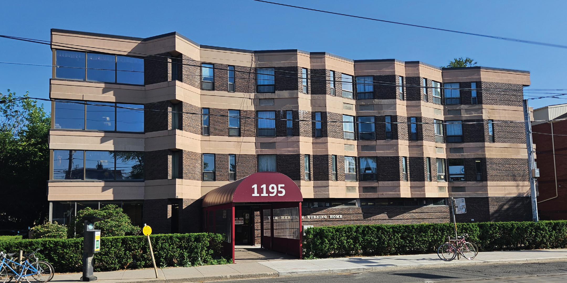 1195 Queen Street E exterior view of the whole building