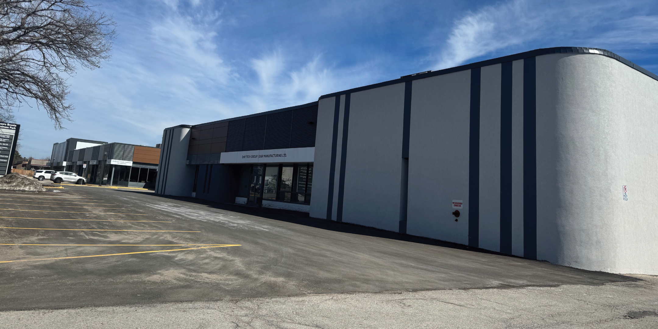 2530 Speers Road view with parking spot in front of unit