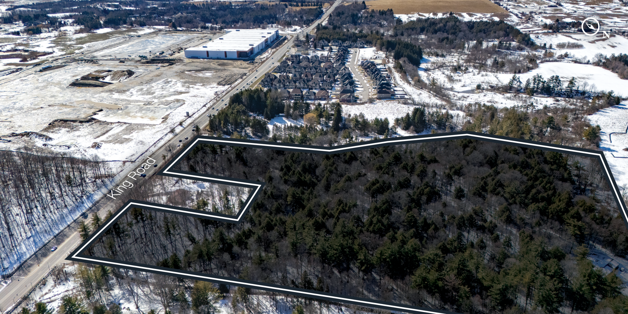 2650 King Road southwest aerial shot