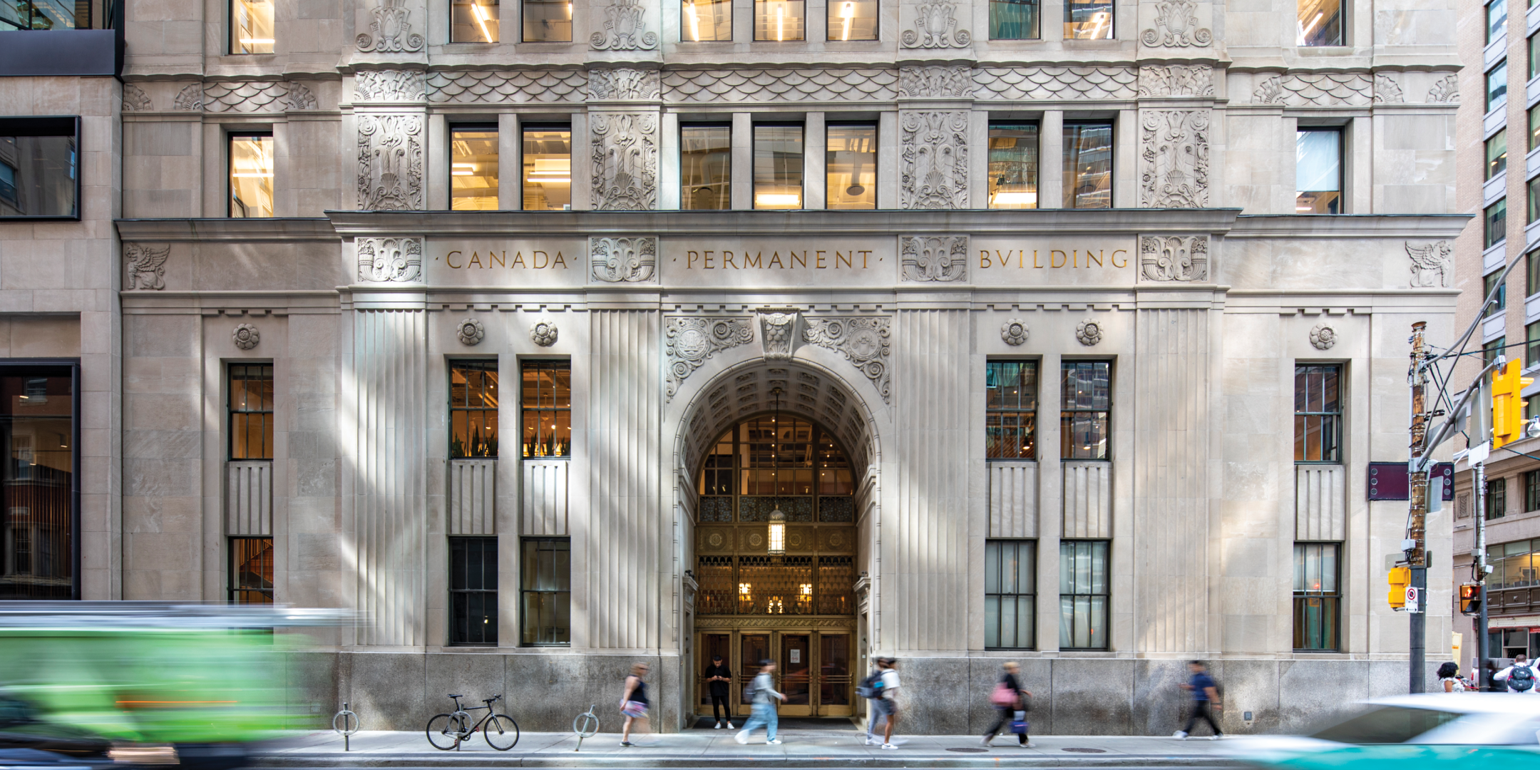 320 Bay Street building exterior street level view