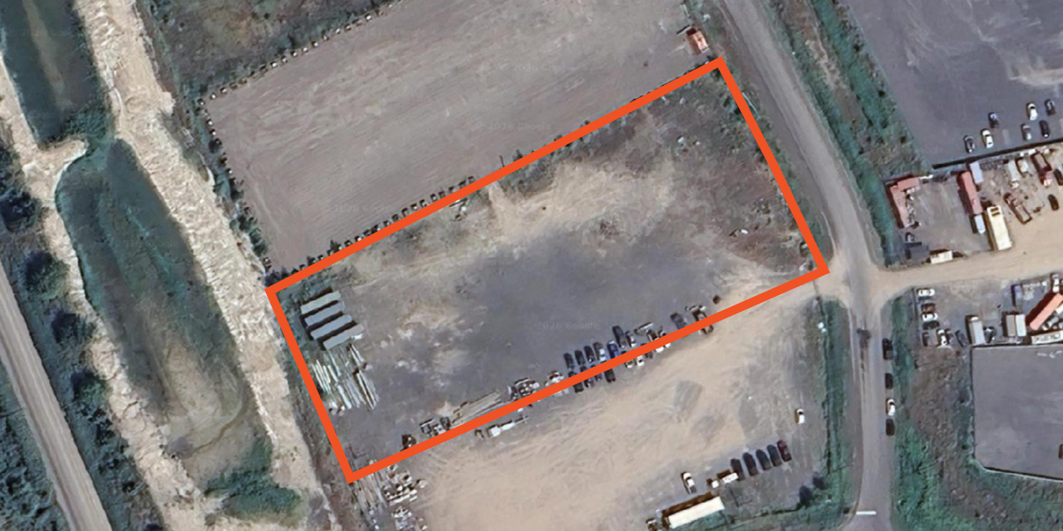 Aerial outline of land available at 40 Sappers Ridge