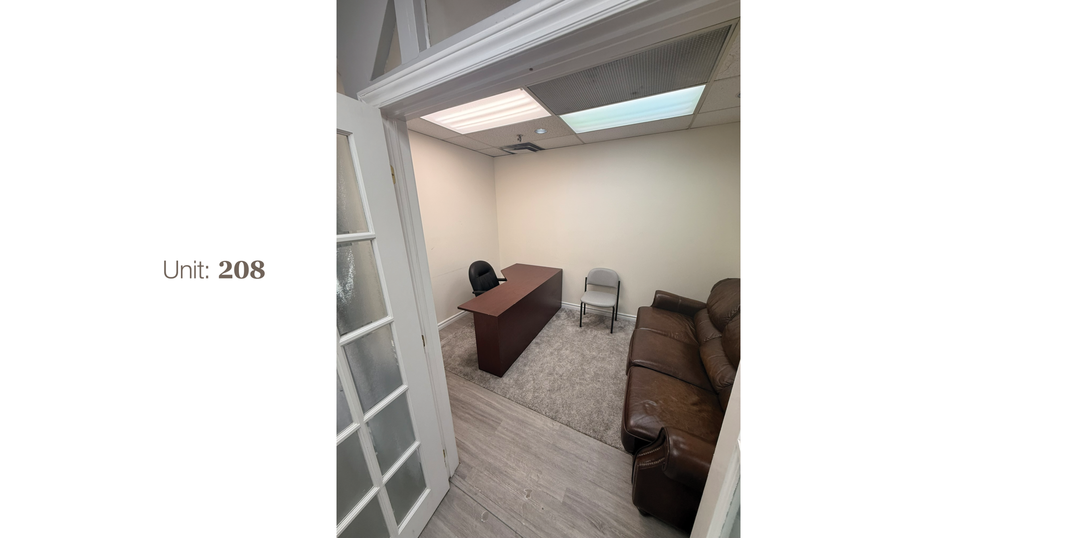 4433 Sheppard Avenue E Unit 208 Office Space with desk and chair