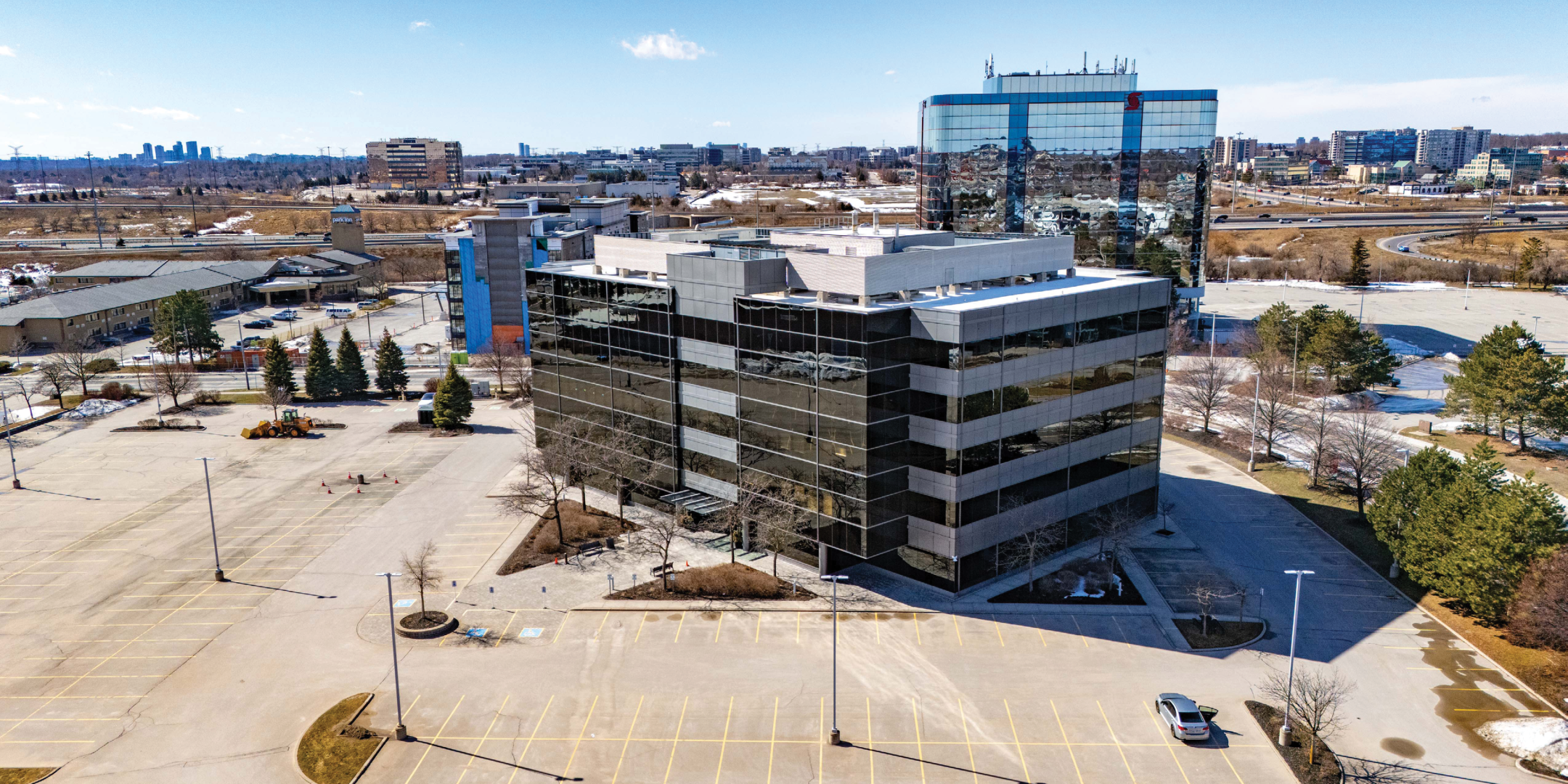 600 Cochrane Drive Unit 205 Building Aerial Photo