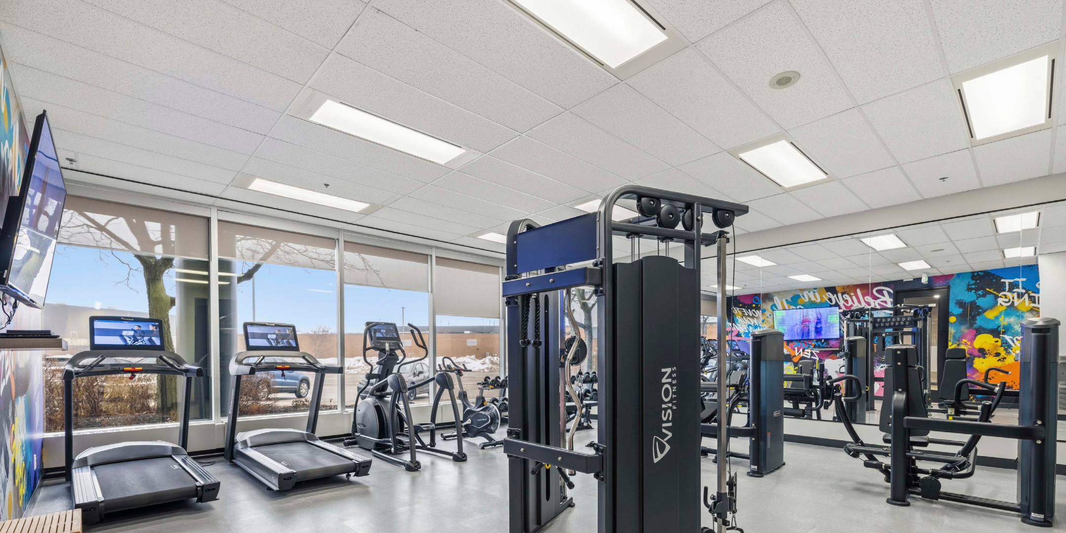 600 Cochrane Drive Unit 205 Fitness Room With Treadmill