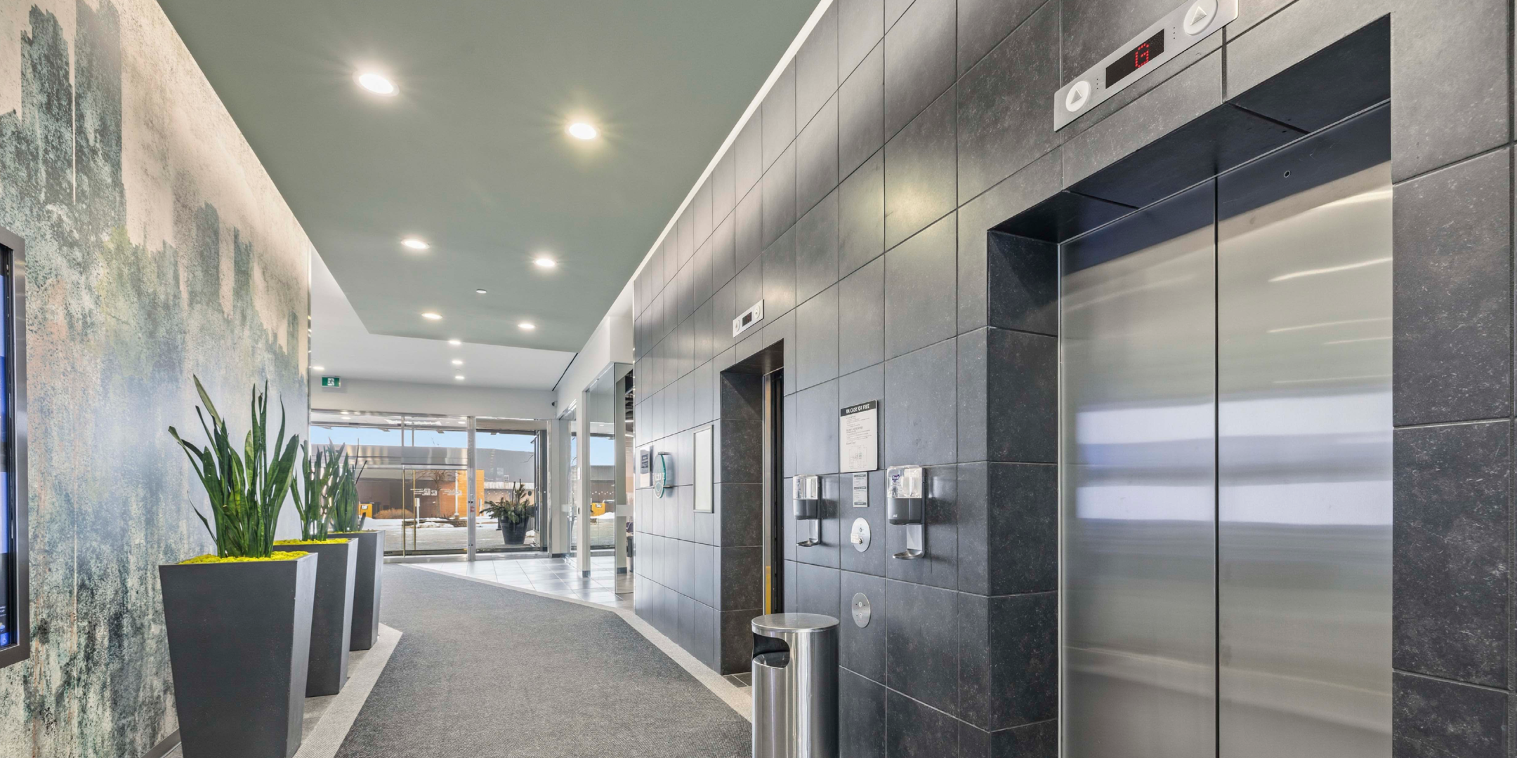 600 Cochrane Drive Unit 205 Lobby With Elevator