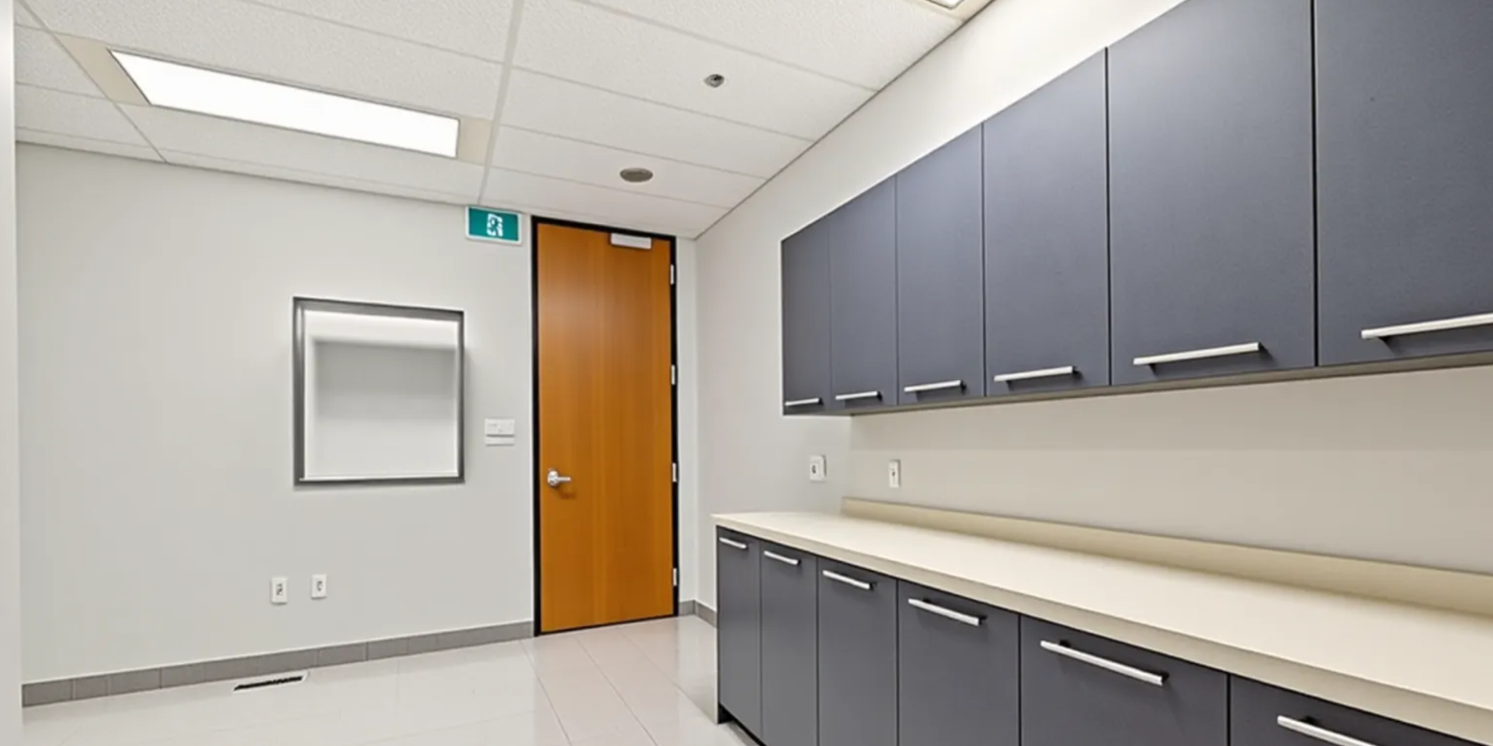 600 Cochrane Drive Unit 205 Storage Room With Grey Cabinets