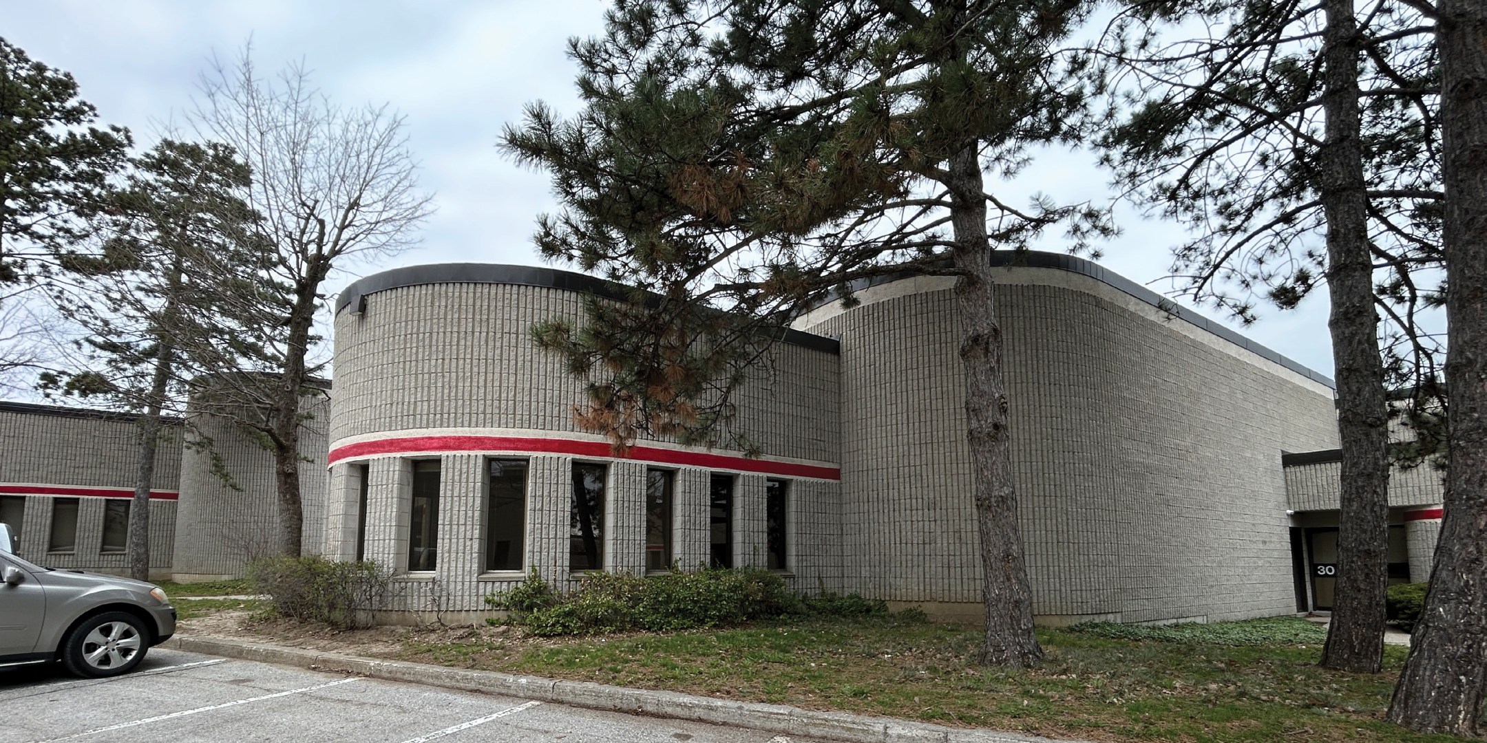 1111 Flint Road Unit 31& 32 - Building Front Entrance With Trees