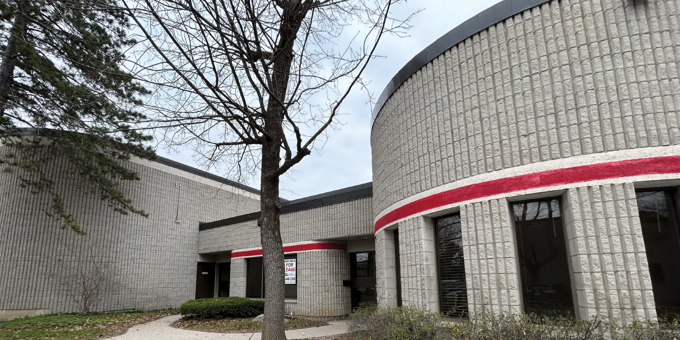 1111 Flint Road Unit 31& 32 - Building Front Entrance With Trees