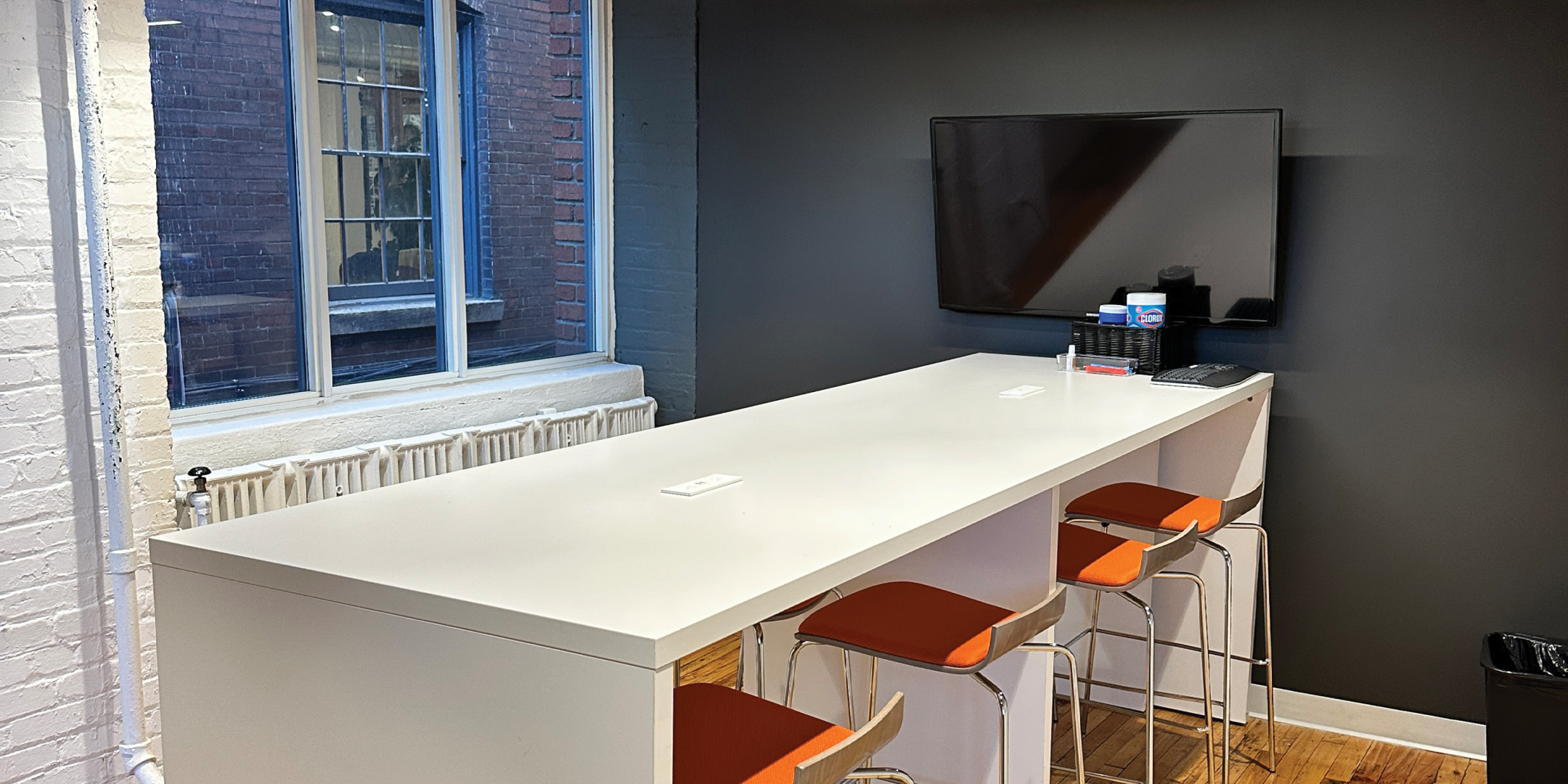 129 Spadina boardroom room with TV