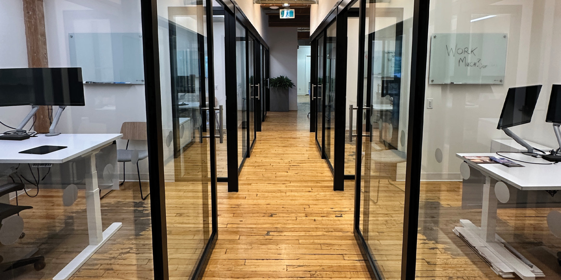 129 Spadina offices with glass doors