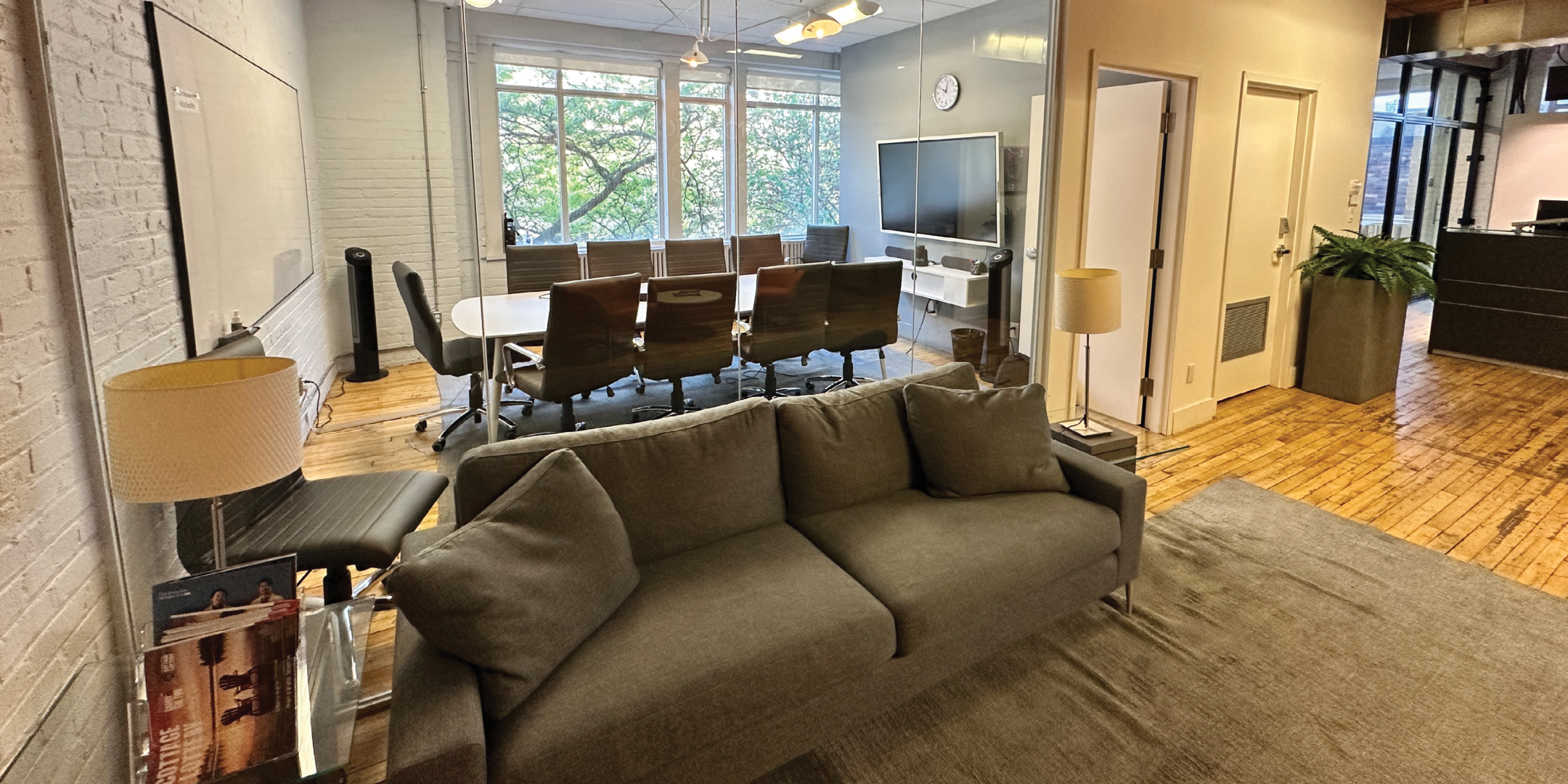 129 Spadina boardroom with glass doors