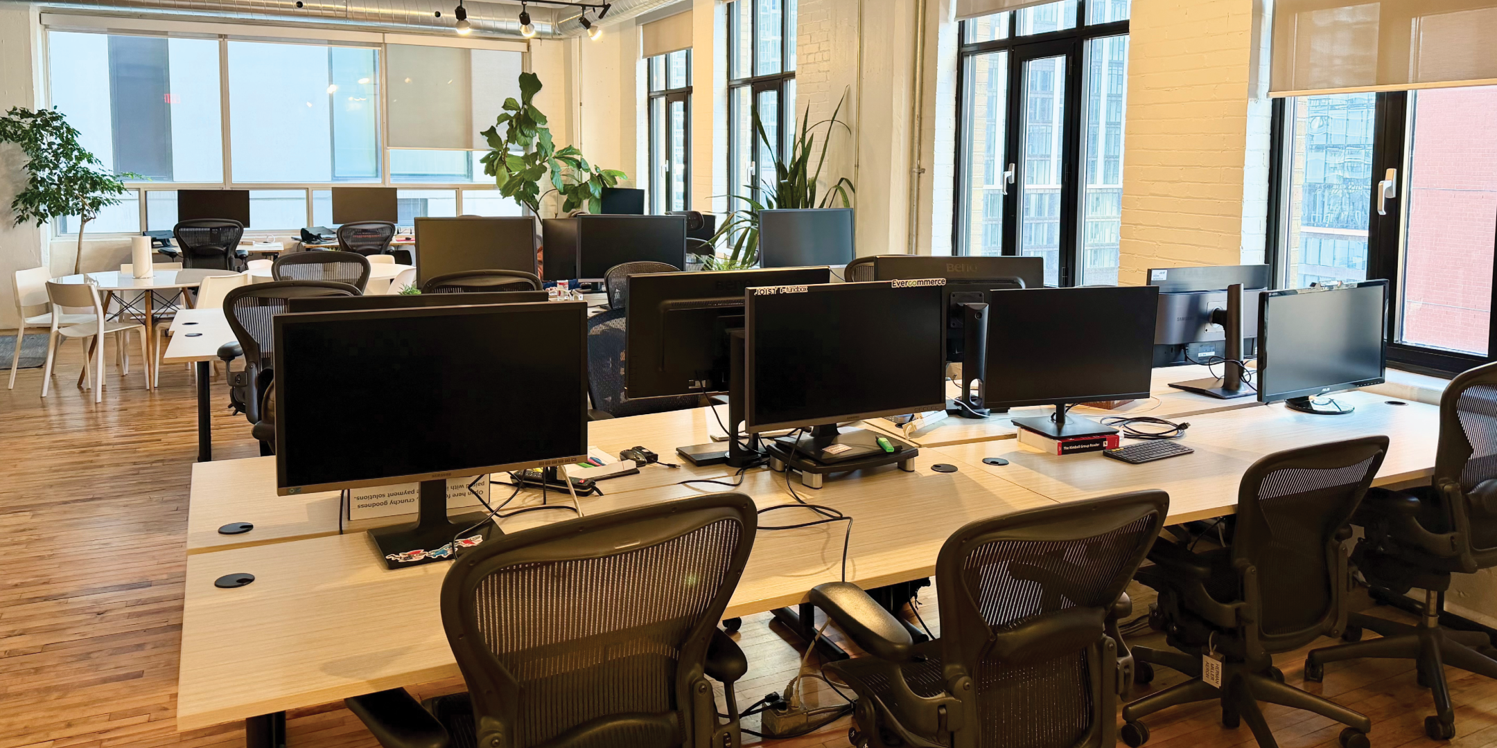 317 Adelaide Street W office with multiple computer workstations.