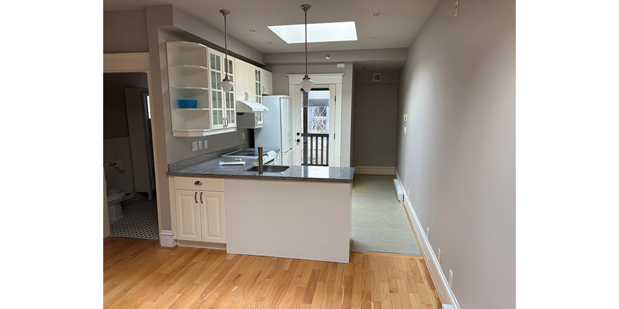 3589-3599 Commercial Street interior kitchen area