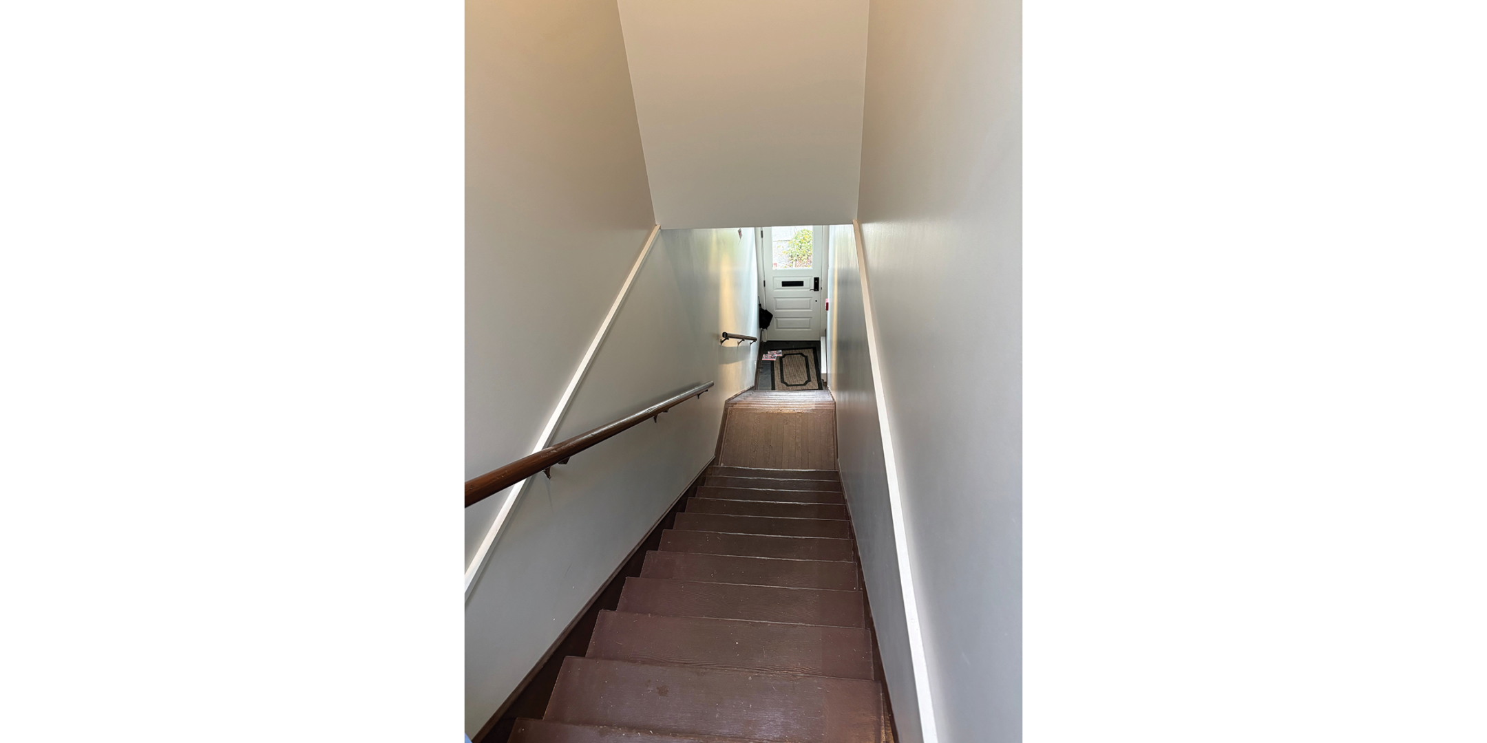 3589-3599 Commercial Street interior staircase