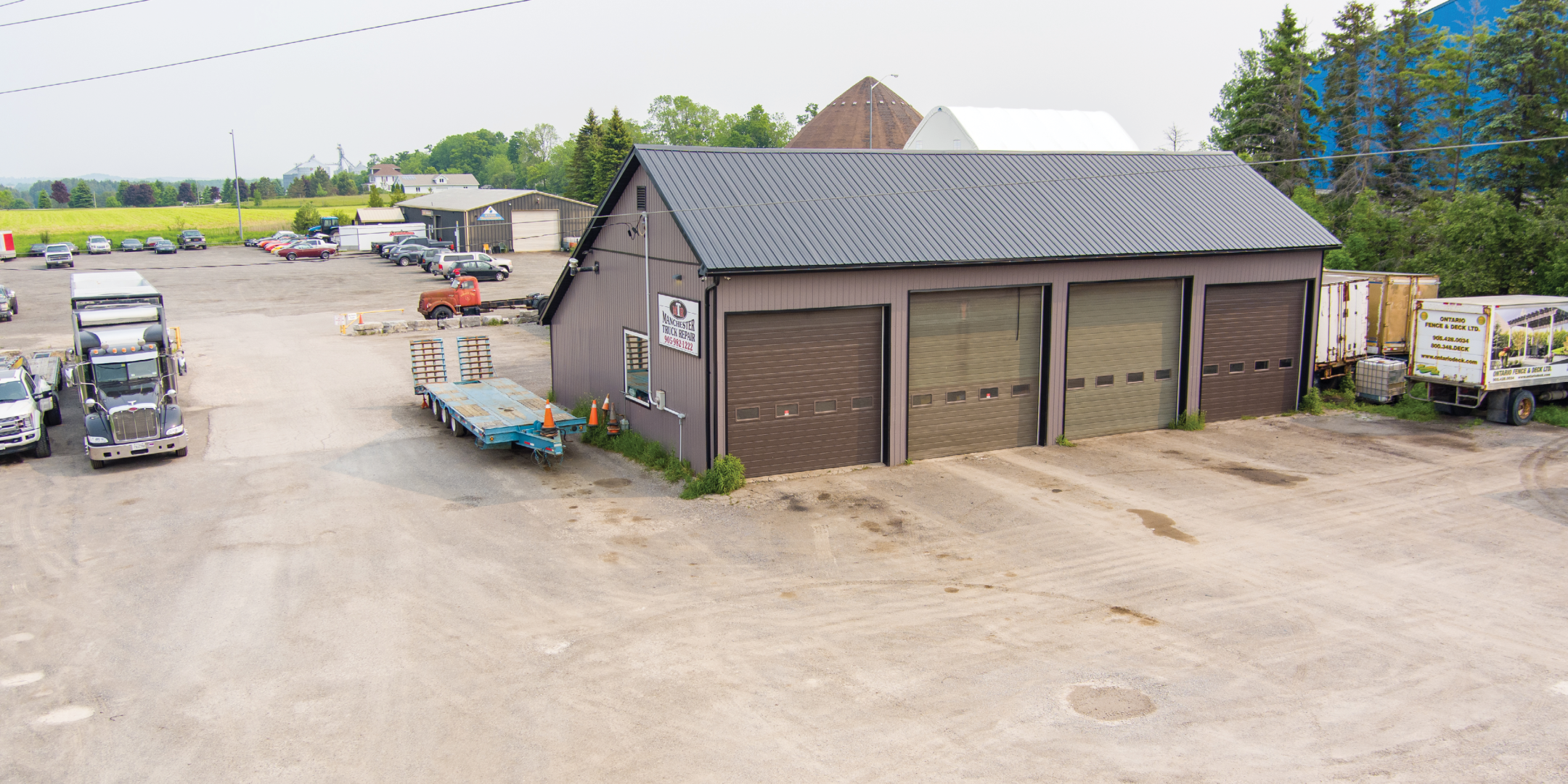 35 Brook Street 2 acres of land with one building, 4 garage doors