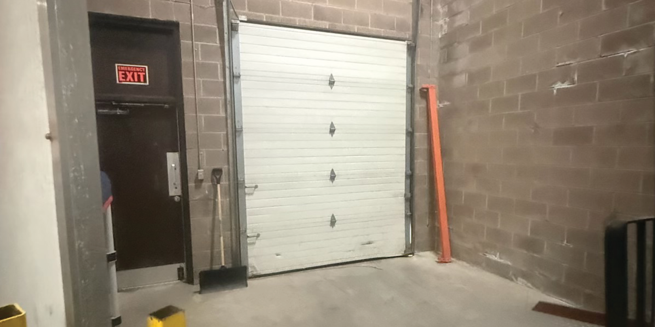 Interior shipping door