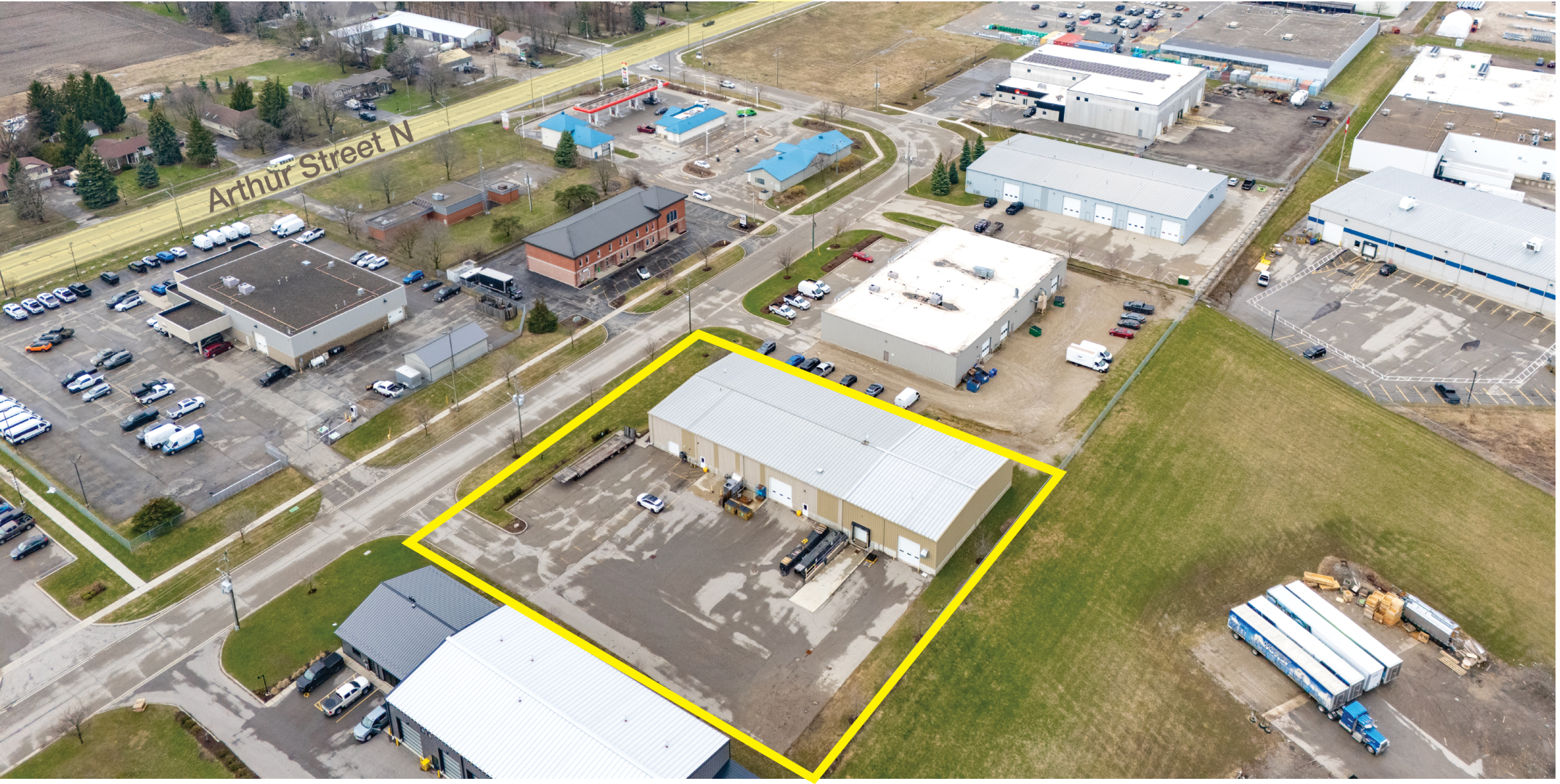 Aerial outline of 69 Earl Martin Drive property