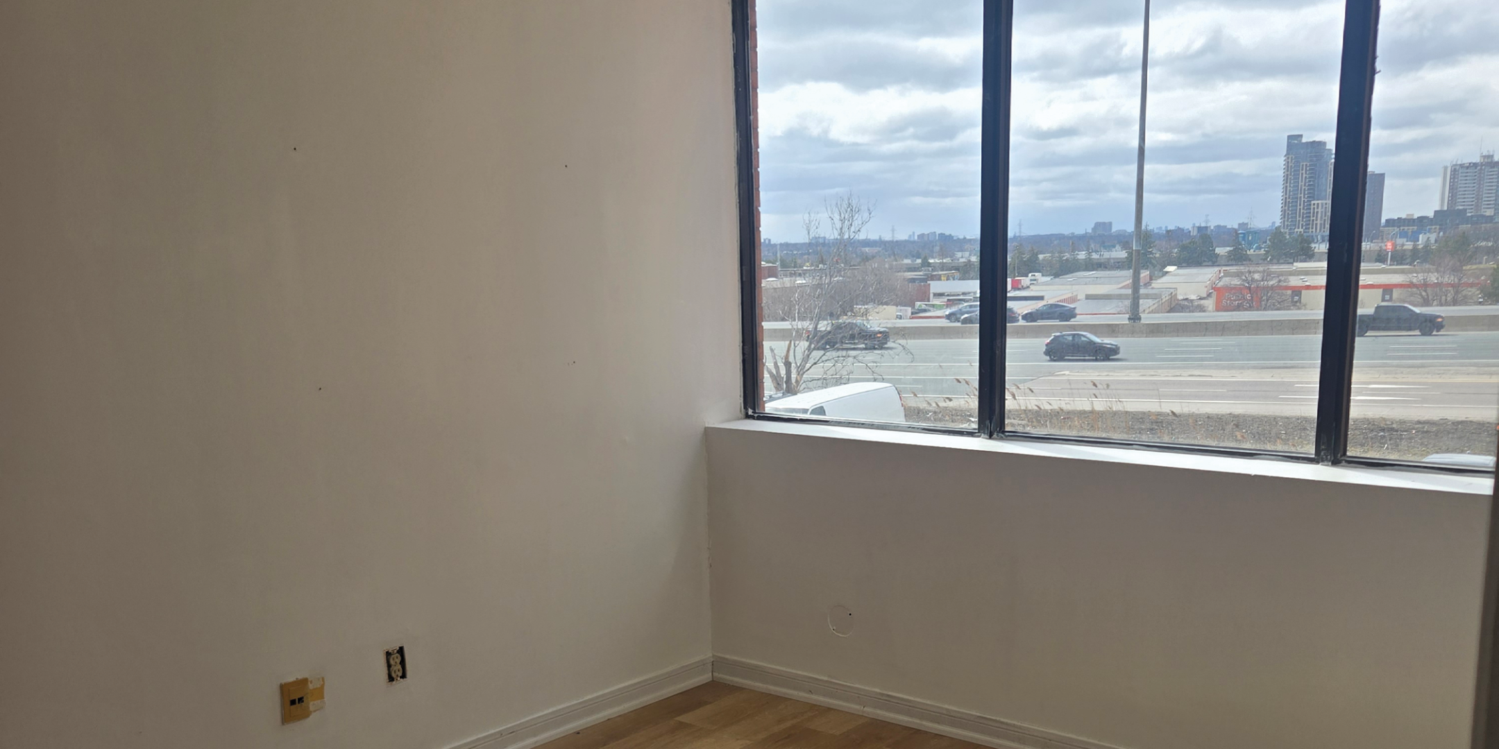 750 Oakdale Road interior room overlooking the highway