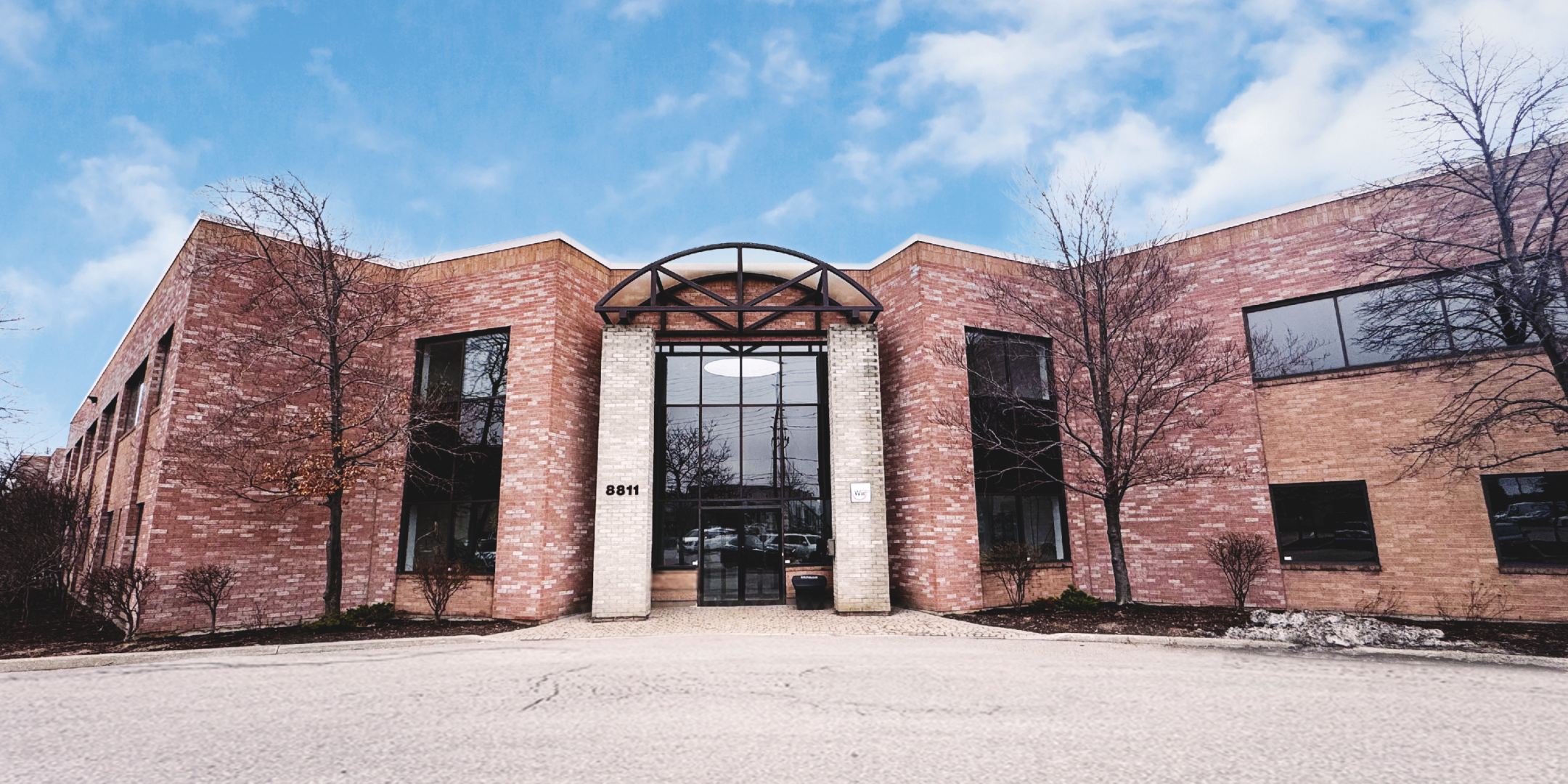 8811 Keele Street front exterior showing entrance and building number