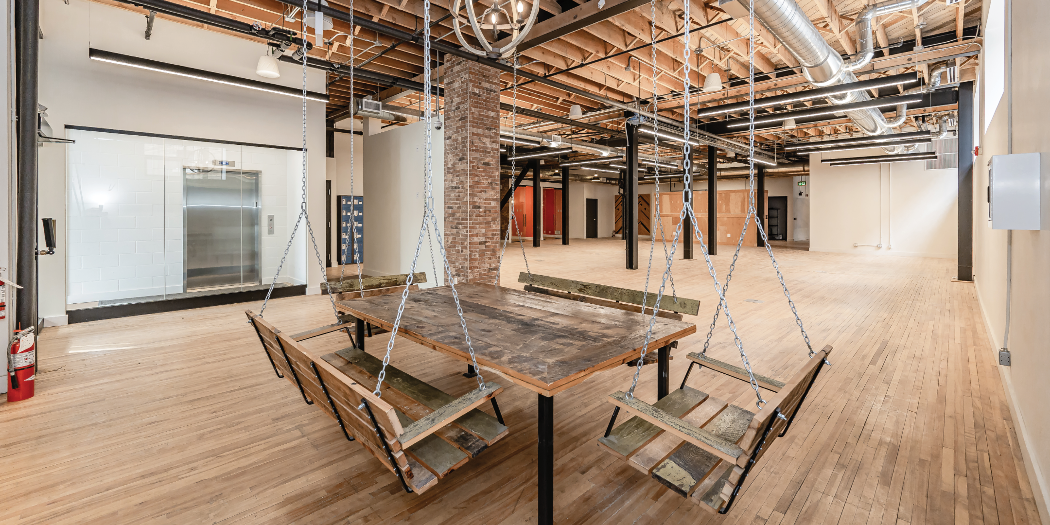 Open area with seating