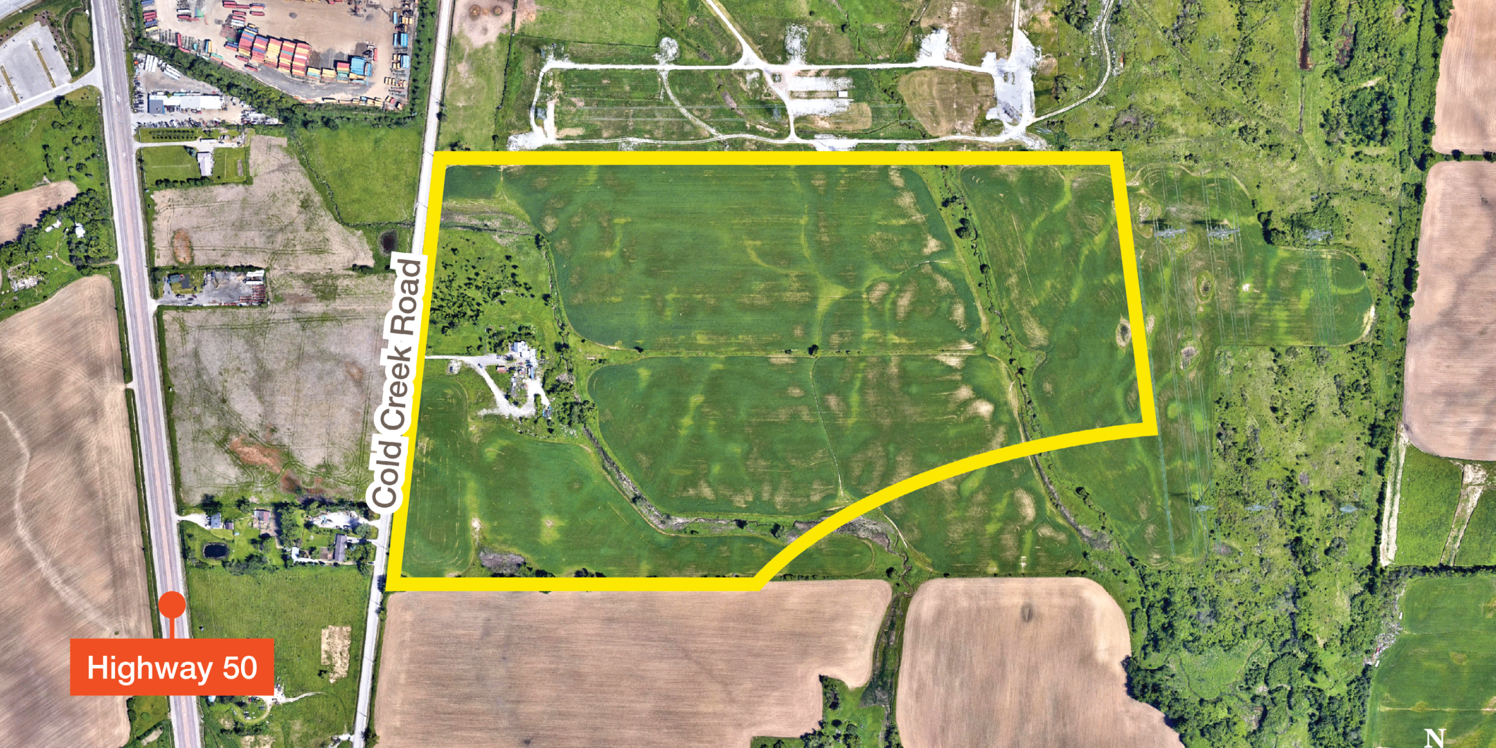 11101 Cold Creek Road Aerial 