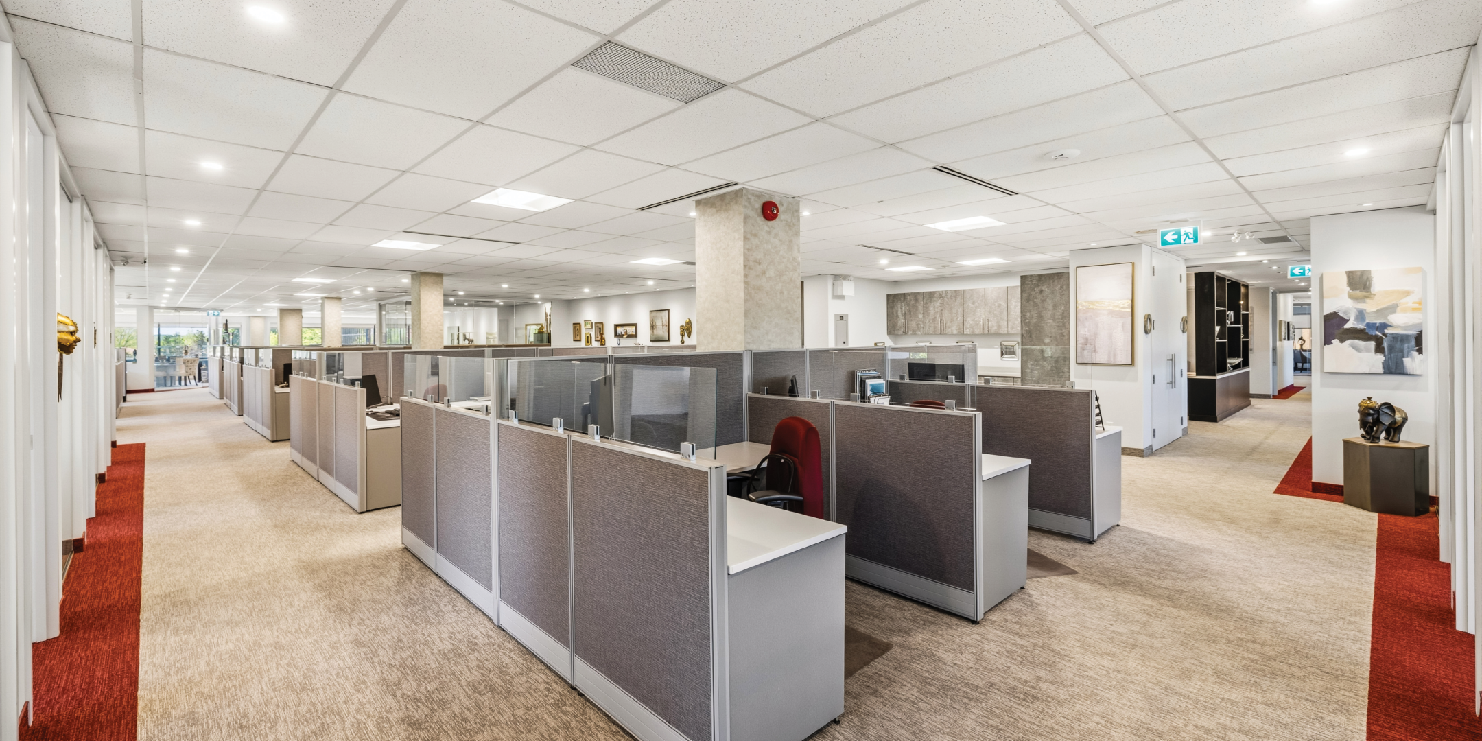1270 Central Parkway W open office area with cubicles and workstations