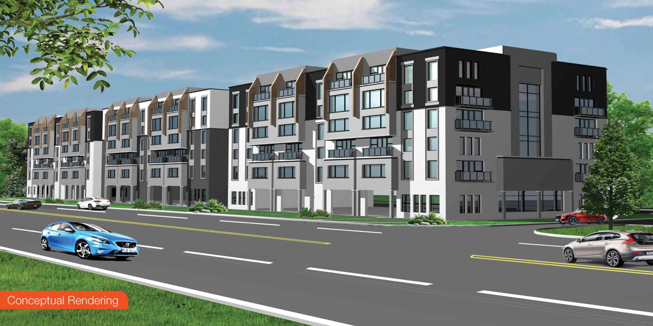 1685-1755 Bowmanville Avenue Conceptual Rendering of Townhouses