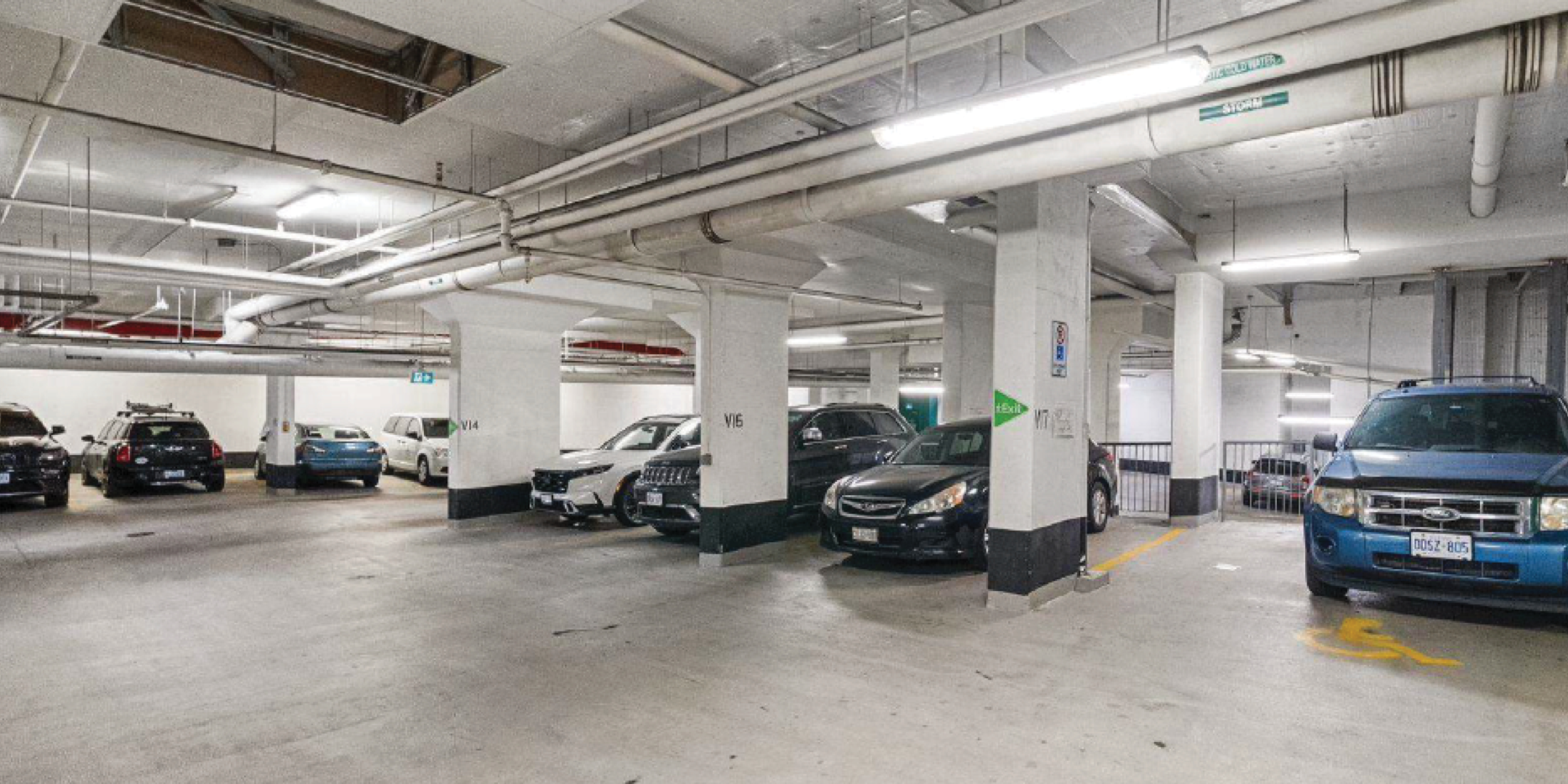 16 McAdam Ave Building underground parking
