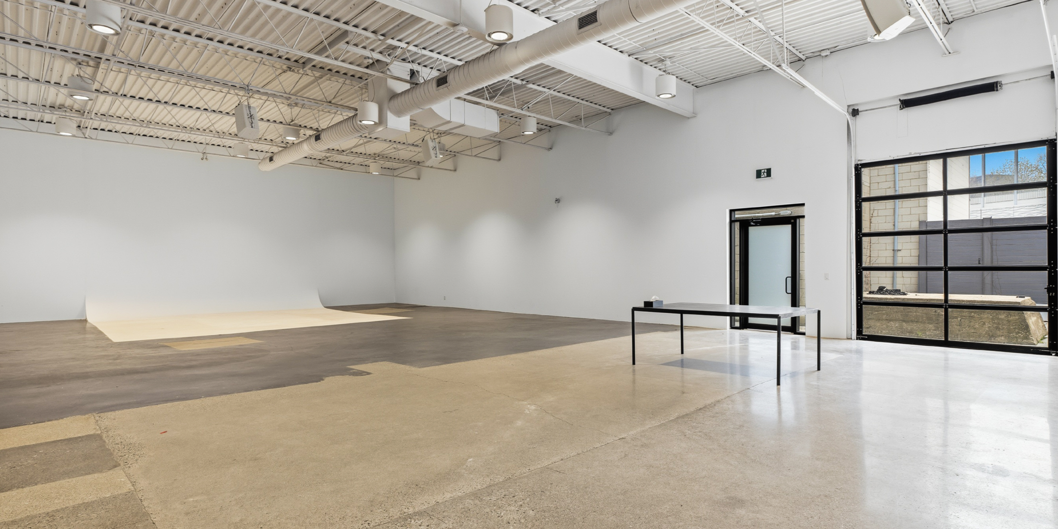 24 McGee open concept studio space with high ceilings