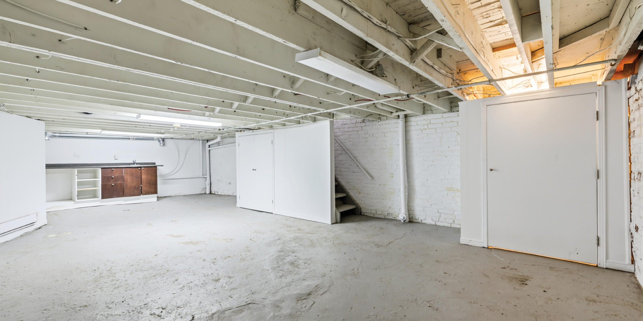 336 Kingston Road basement with storage and utility area