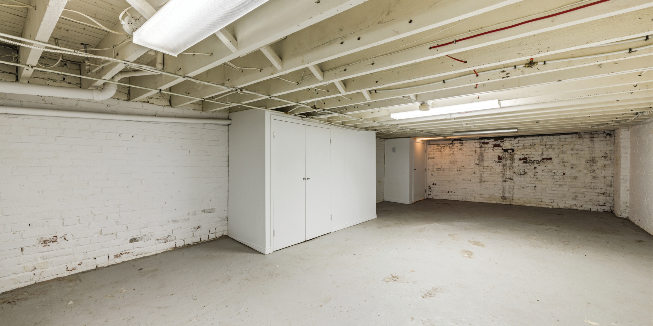 336 Kingston Road basement open space with exposed ceiling