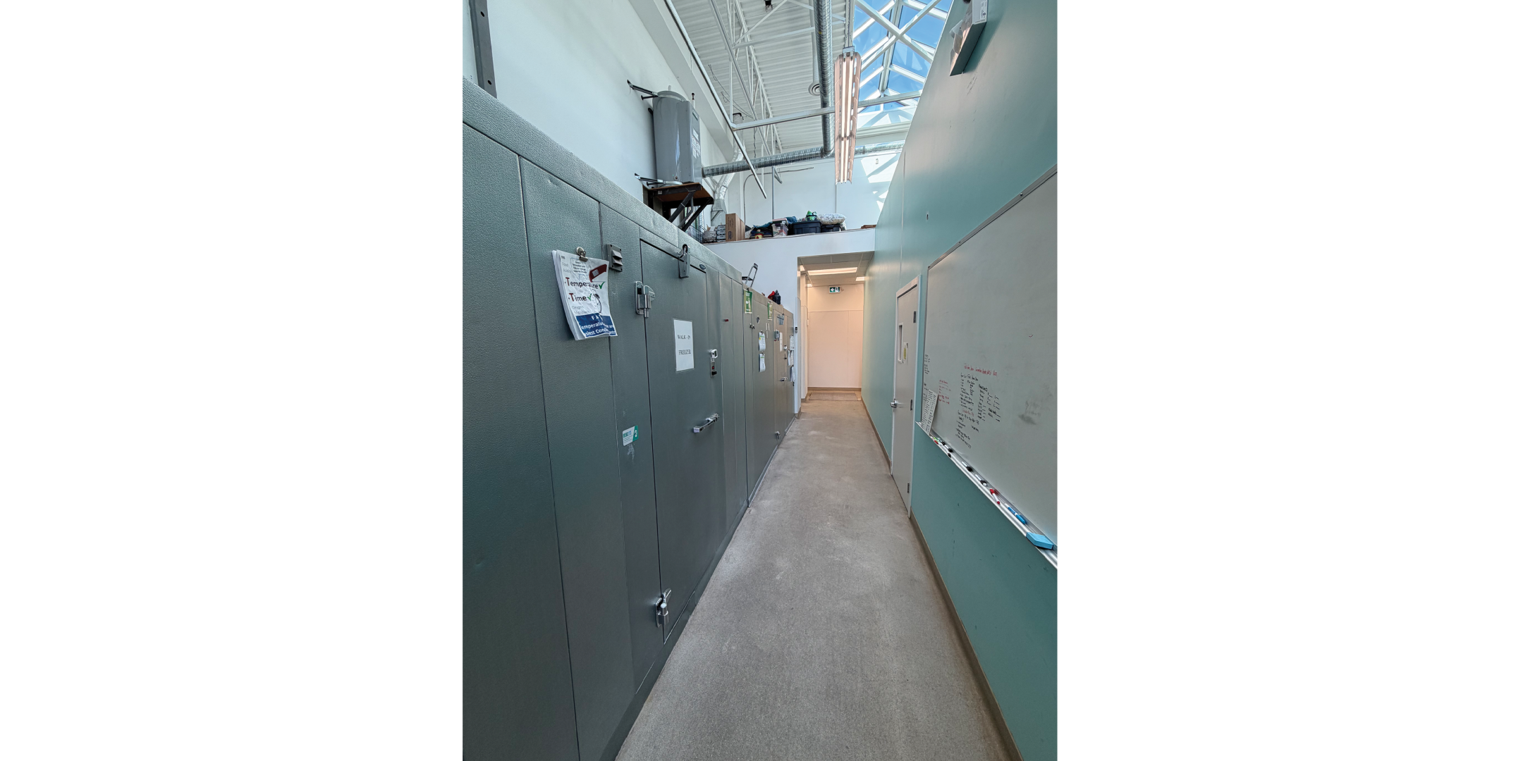 Hallway with storage