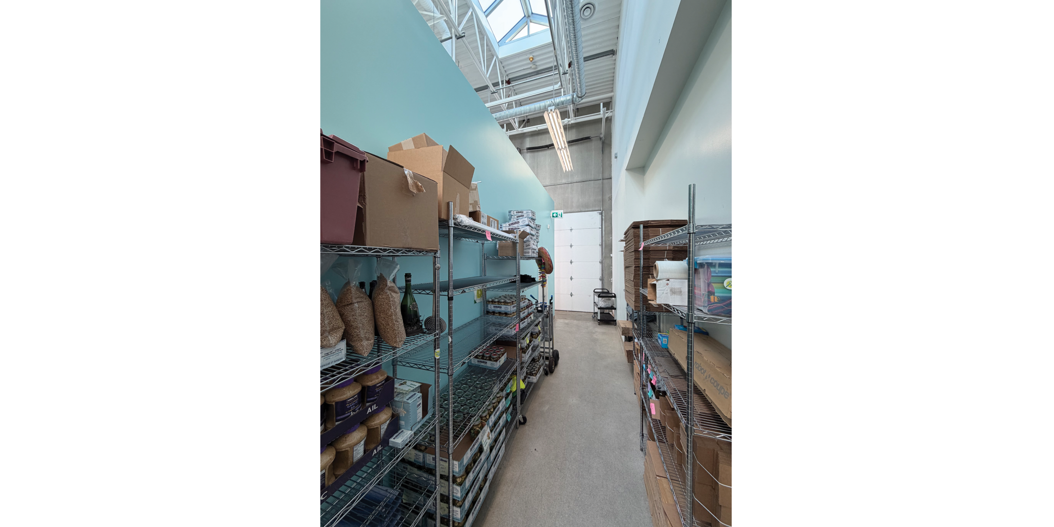 Hallway with storage