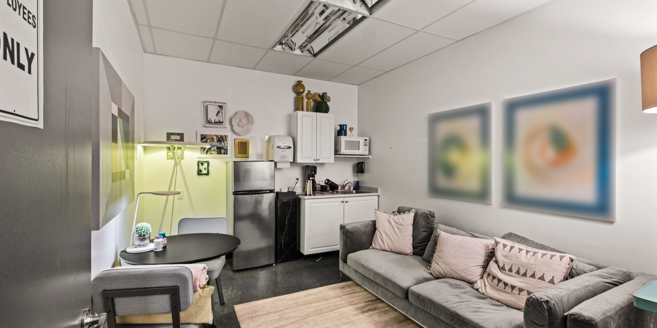 Interior of 1088 Roosevelt Crescent showing an employee break room