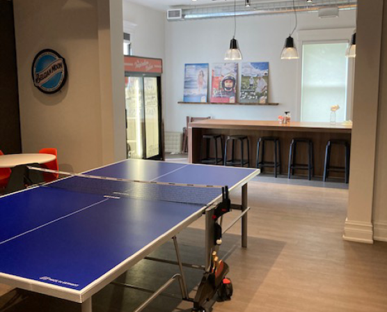 14 Birch Avenue kitchen area with table tennis
