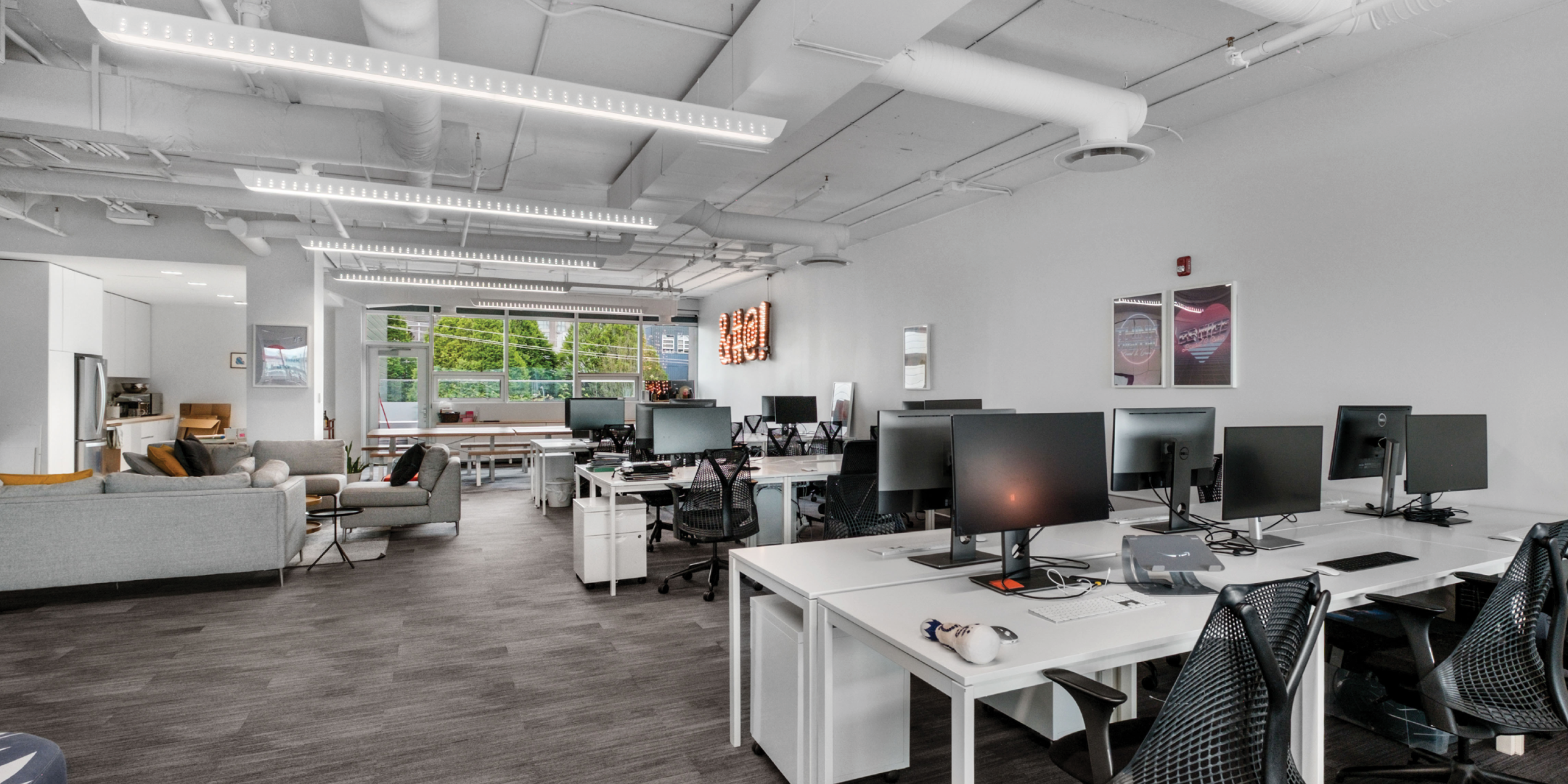 Open-plan workspace