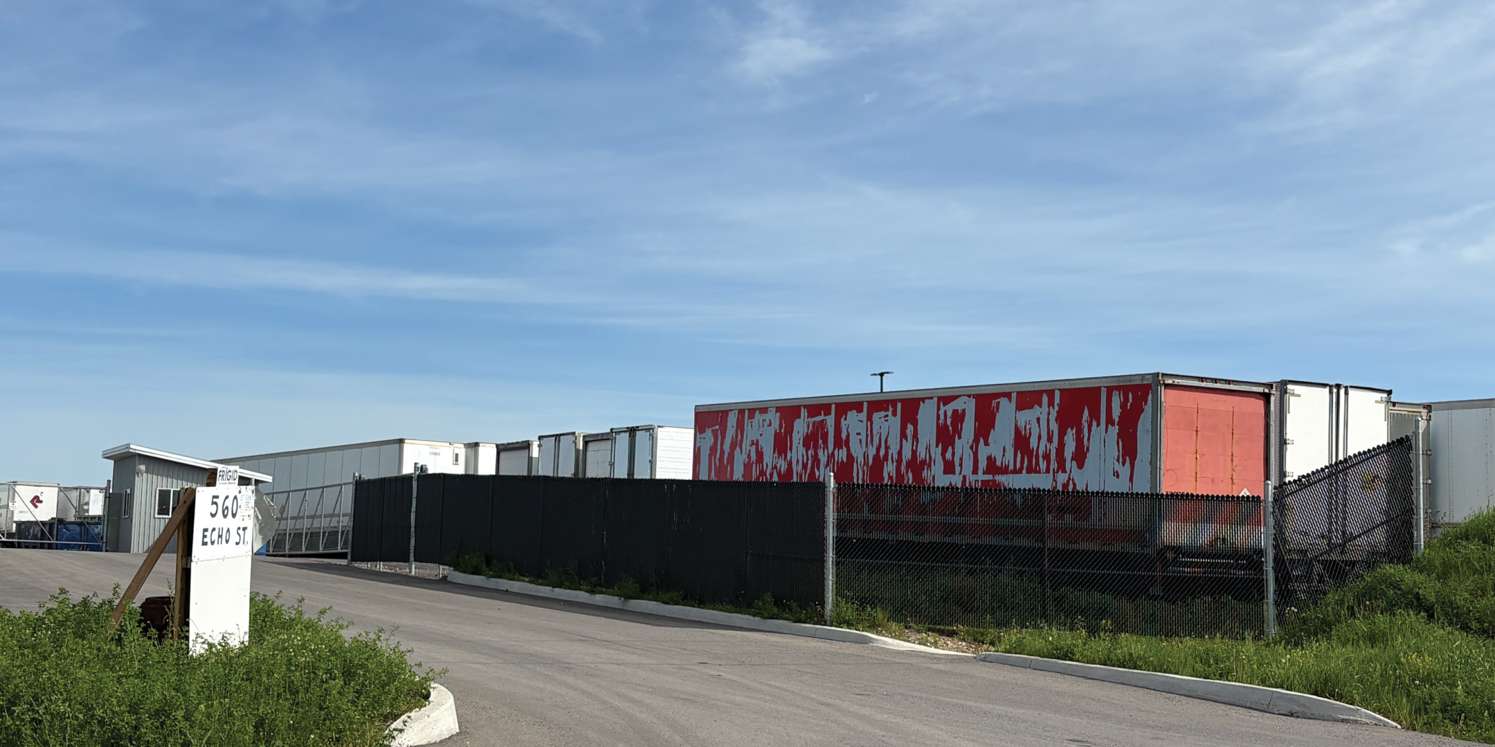 560 Echo Street outside storage land