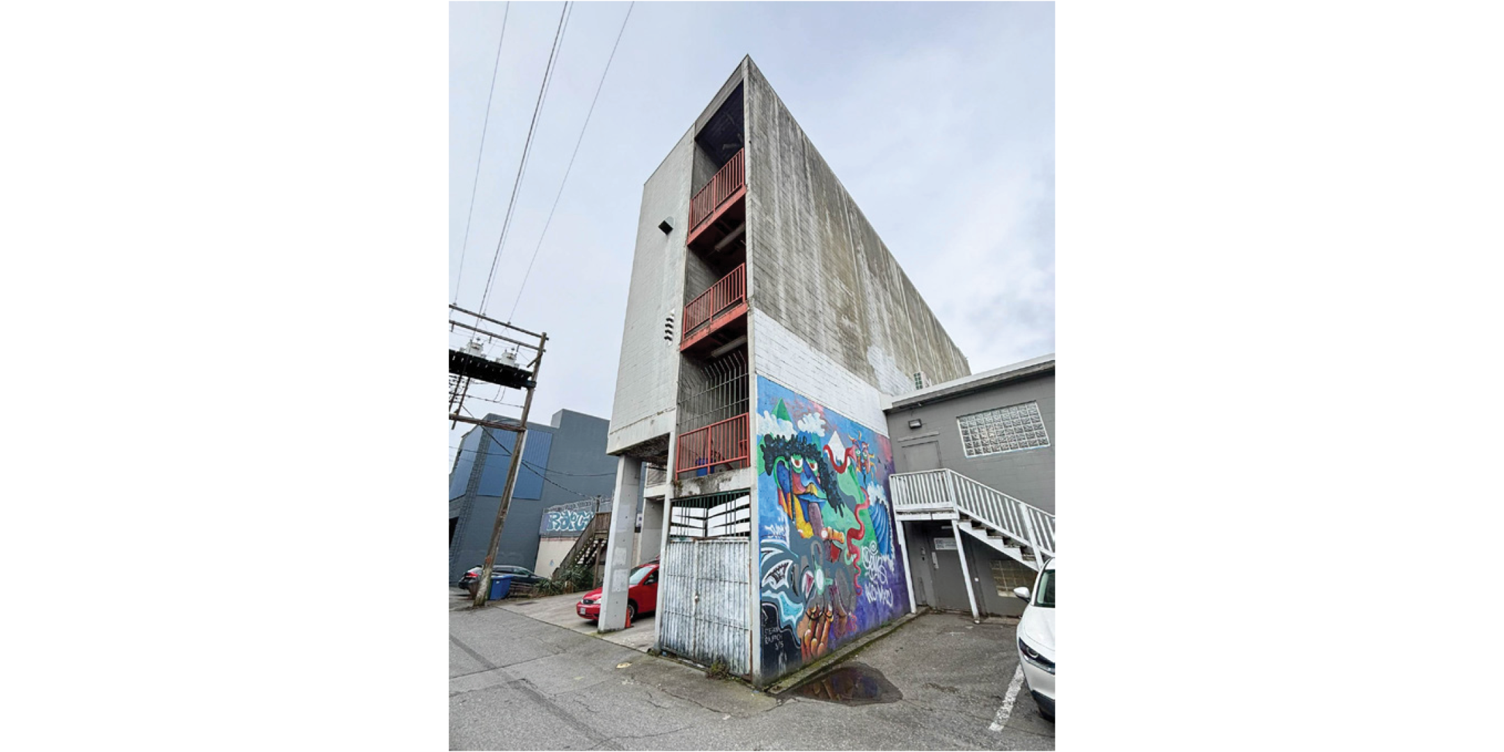 Back view of 62 West 8th Avenue building