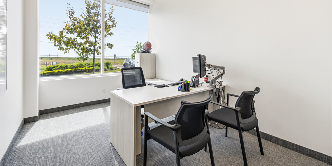 Private office with window