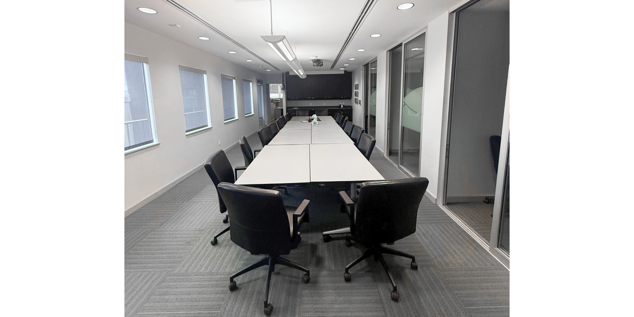 Shared boardroom area
