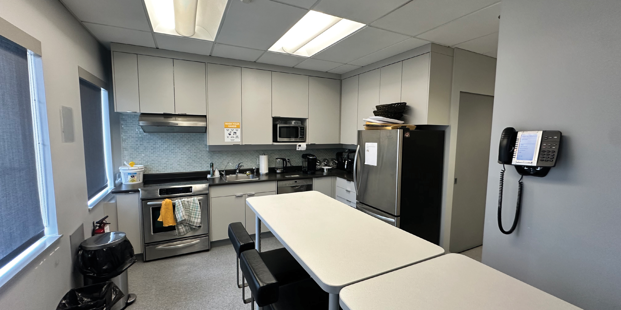 Shared kitchen area