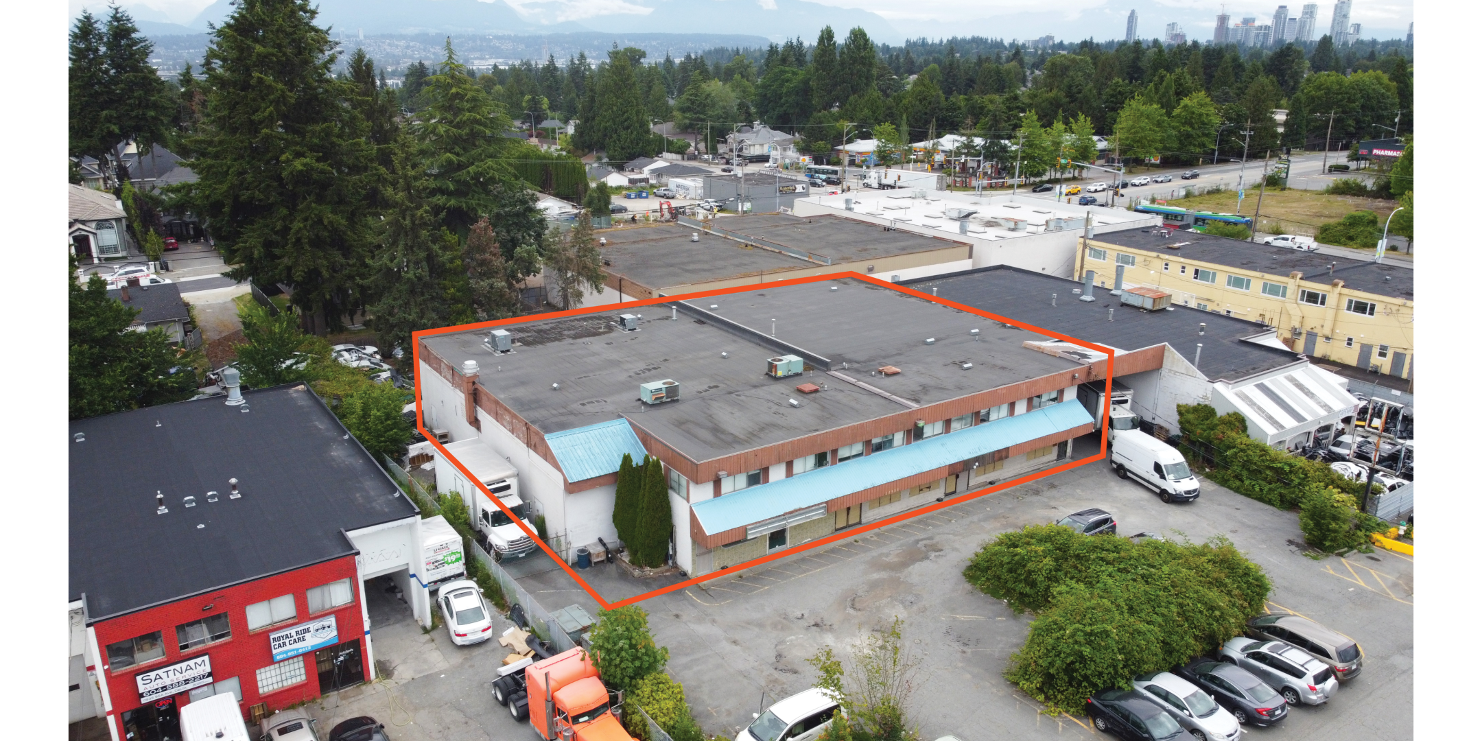 Overhead shot of 11955 95A Avenue Building