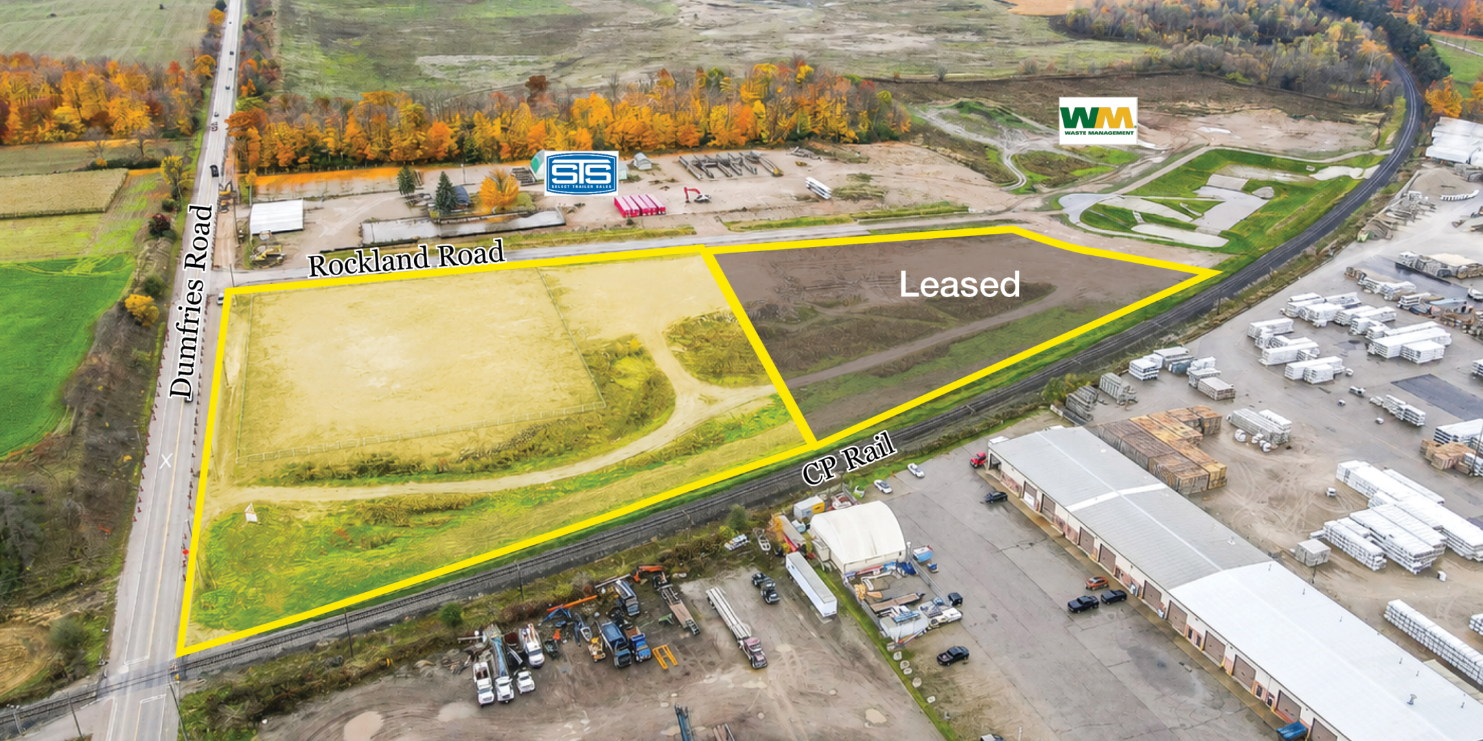 Aerial outline of land at 2 Rockland Road
